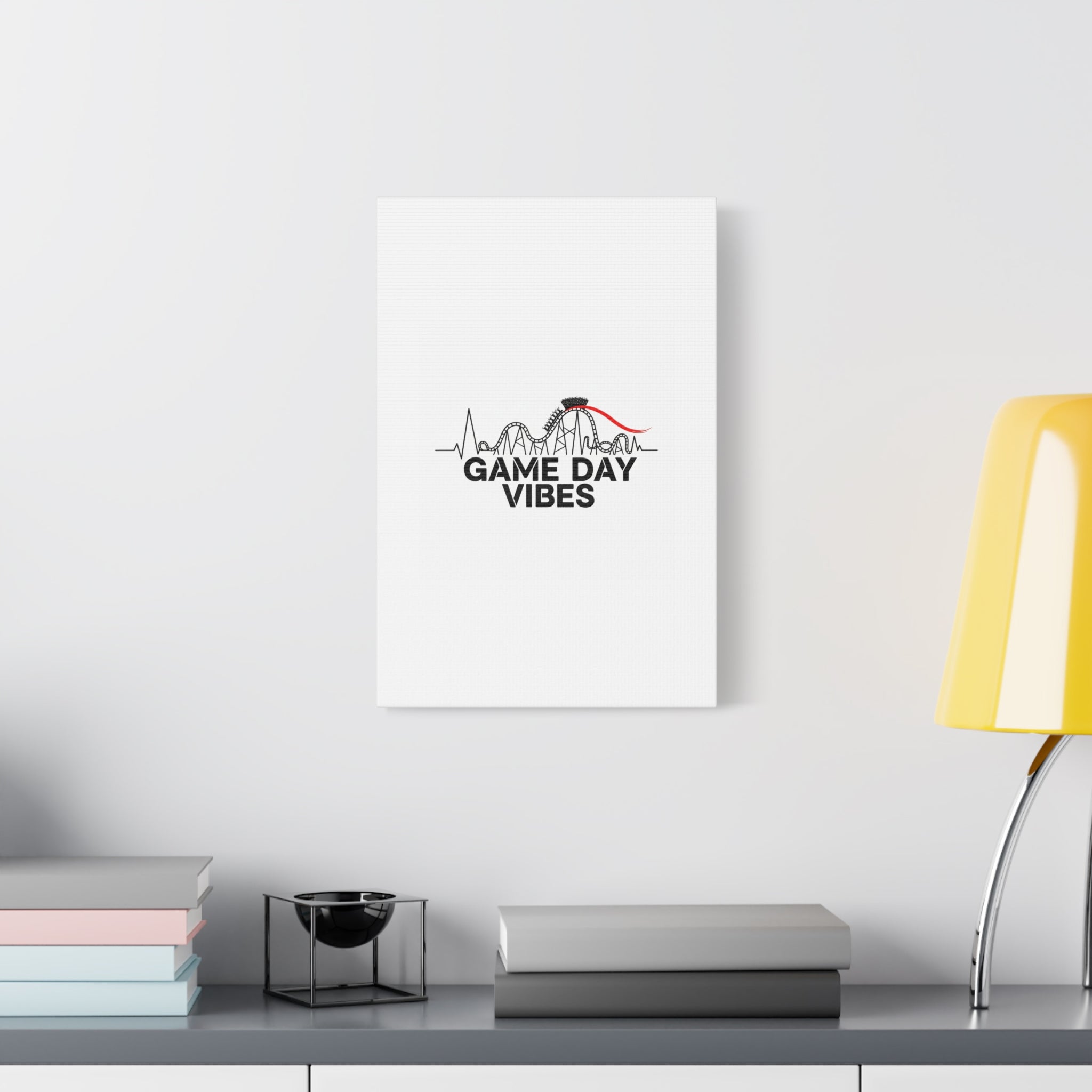 Game Day Vibes Canvas | Sports Fan Rollercoaster, Team Neutral Fan Gear