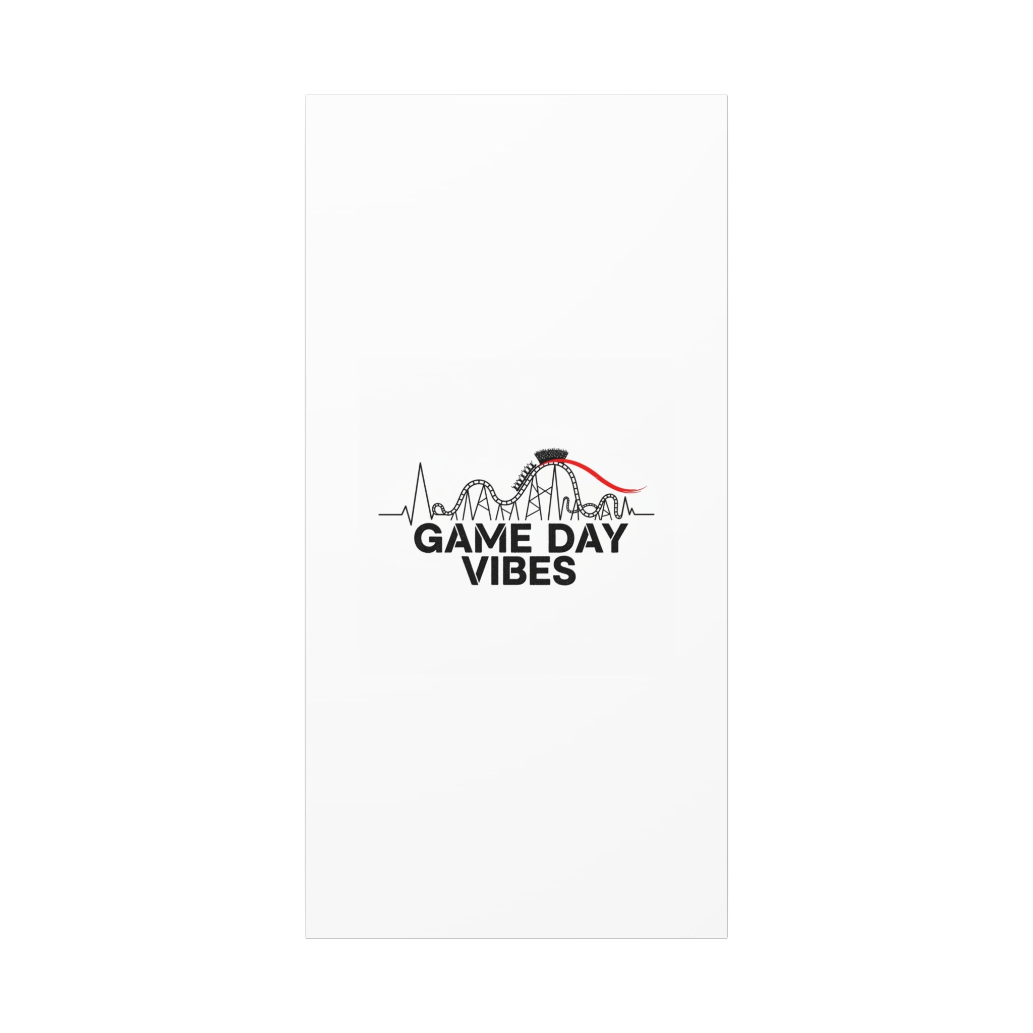 Game Day Vibes Canvas | Sports Fan Rollercoaster, Team Neutral Fan Gear