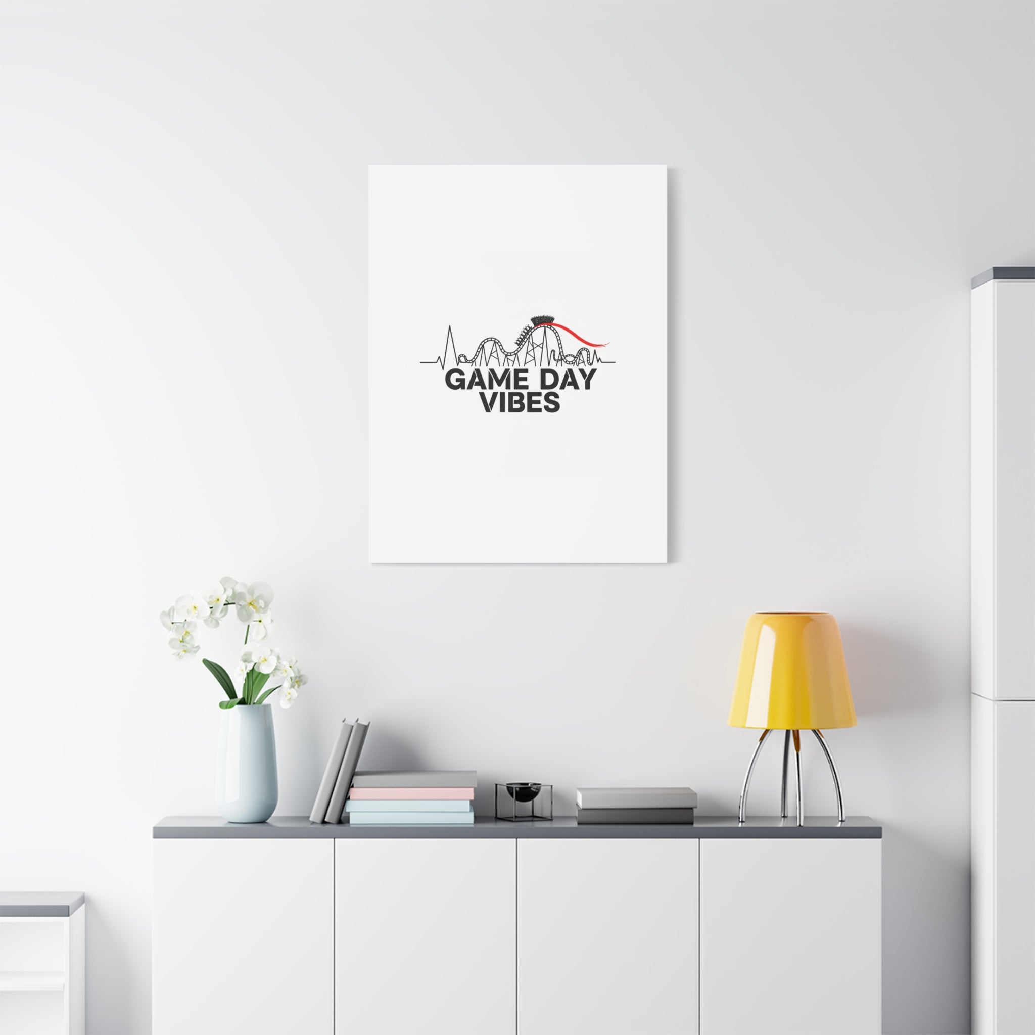 Game Day Vibes Canvas | Sports Fan Rollercoaster, Team Neutral Fan Gear