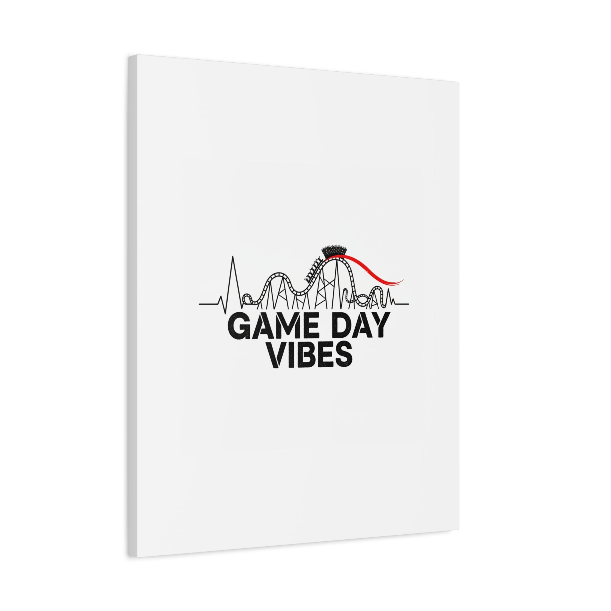 Game Day Vibes Canvas | Sports Fan Rollercoaster, Team Neutral Fan Gear