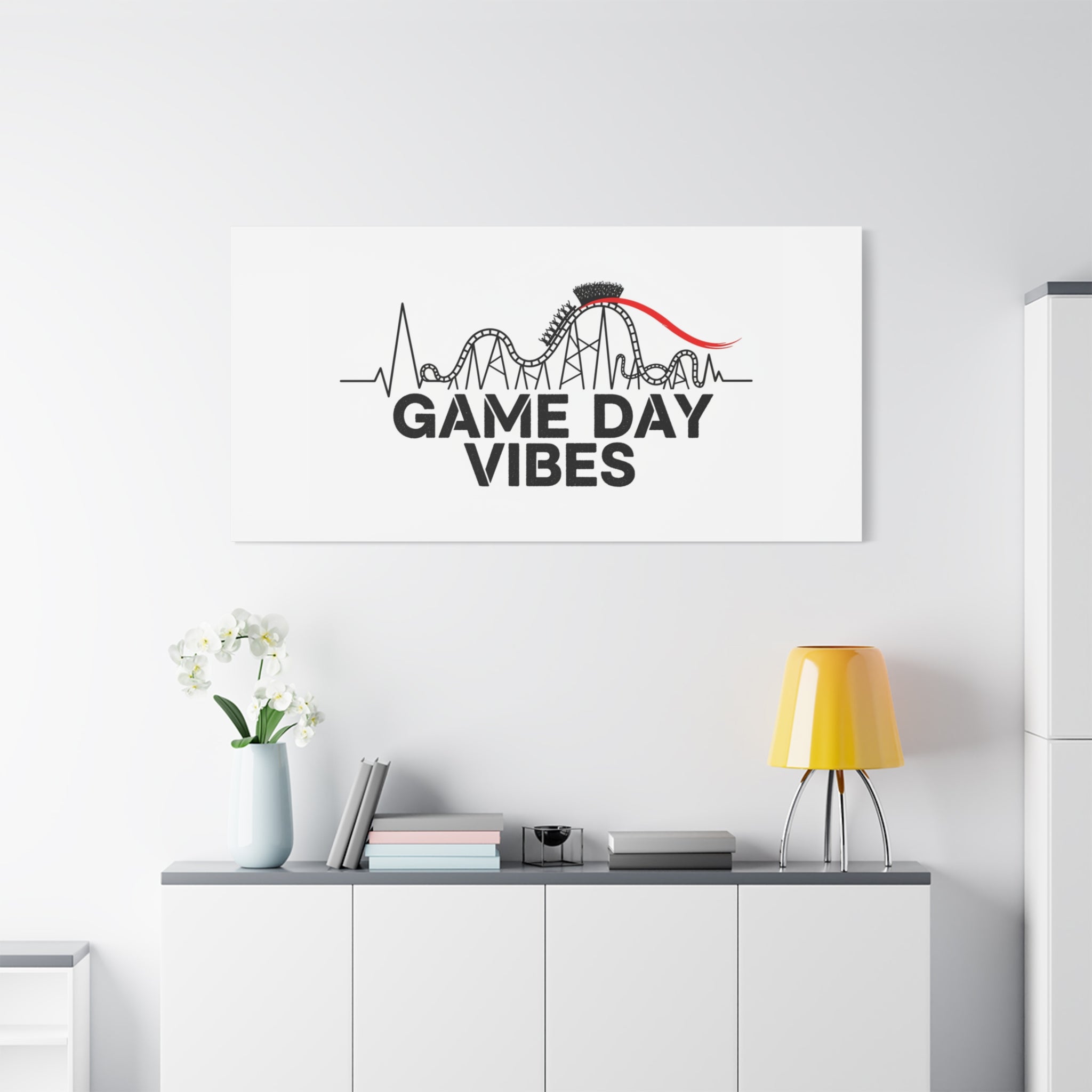 Game Day Vibes Canvas | Sports Fan Rollercoaster, Team Neutral Fan Gear