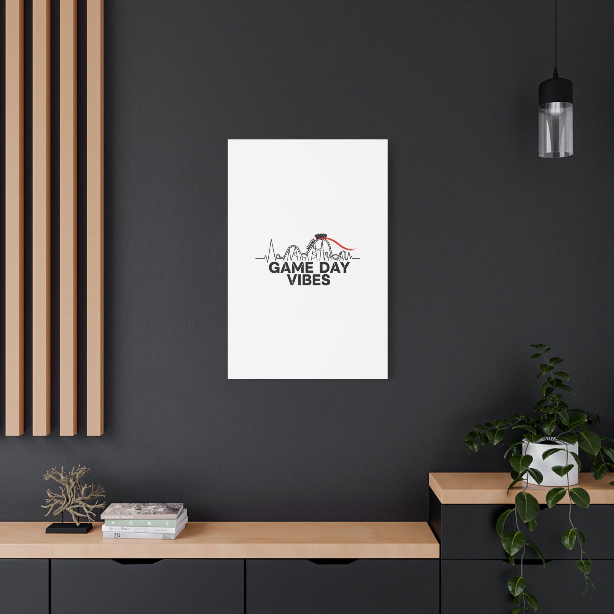Game Day Vibes Canvas | Sports Fan Rollercoaster, Team Neutral Fan Gear