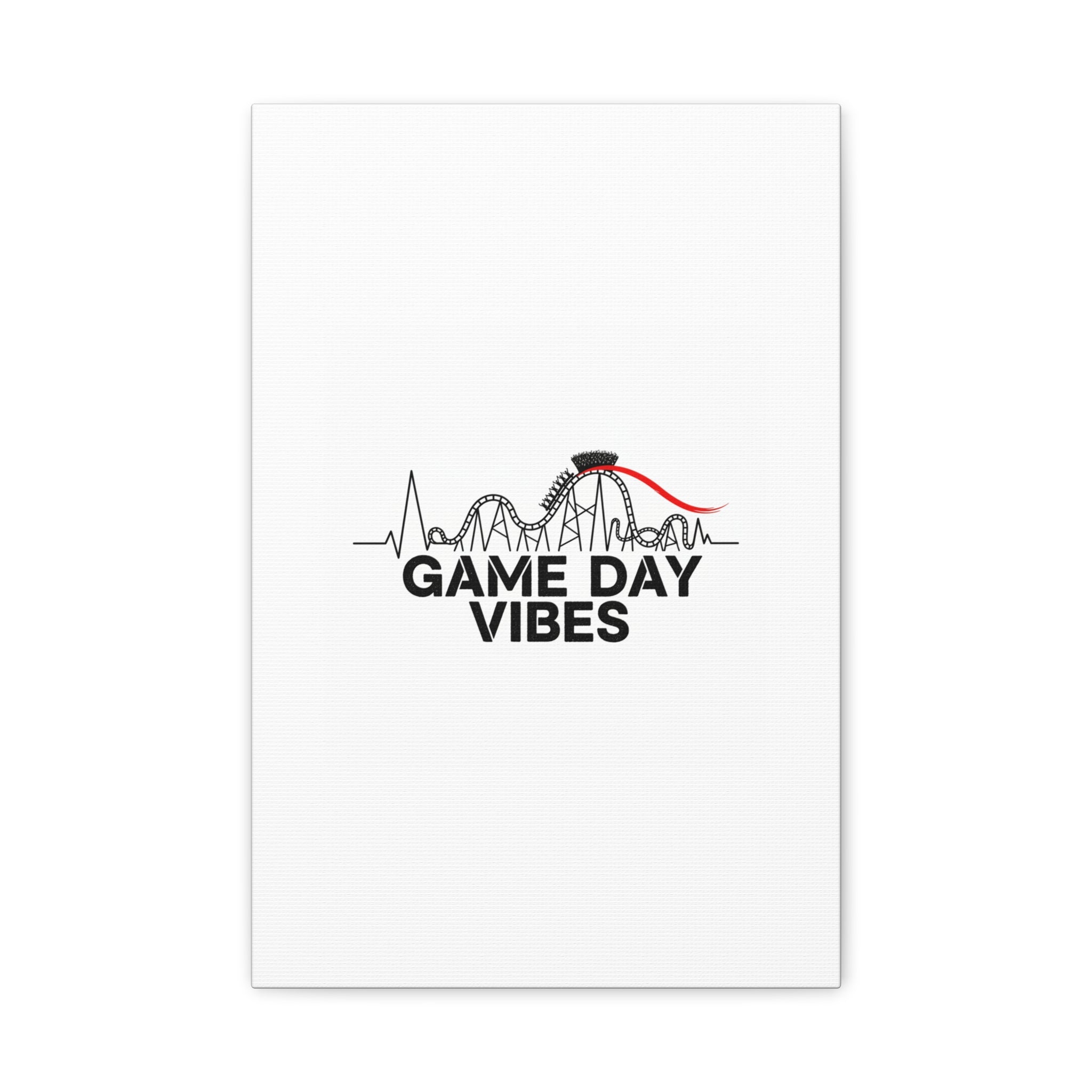 Game Day Vibes Canvas | Sports Fan Rollercoaster, Team Neutral Fan Gear