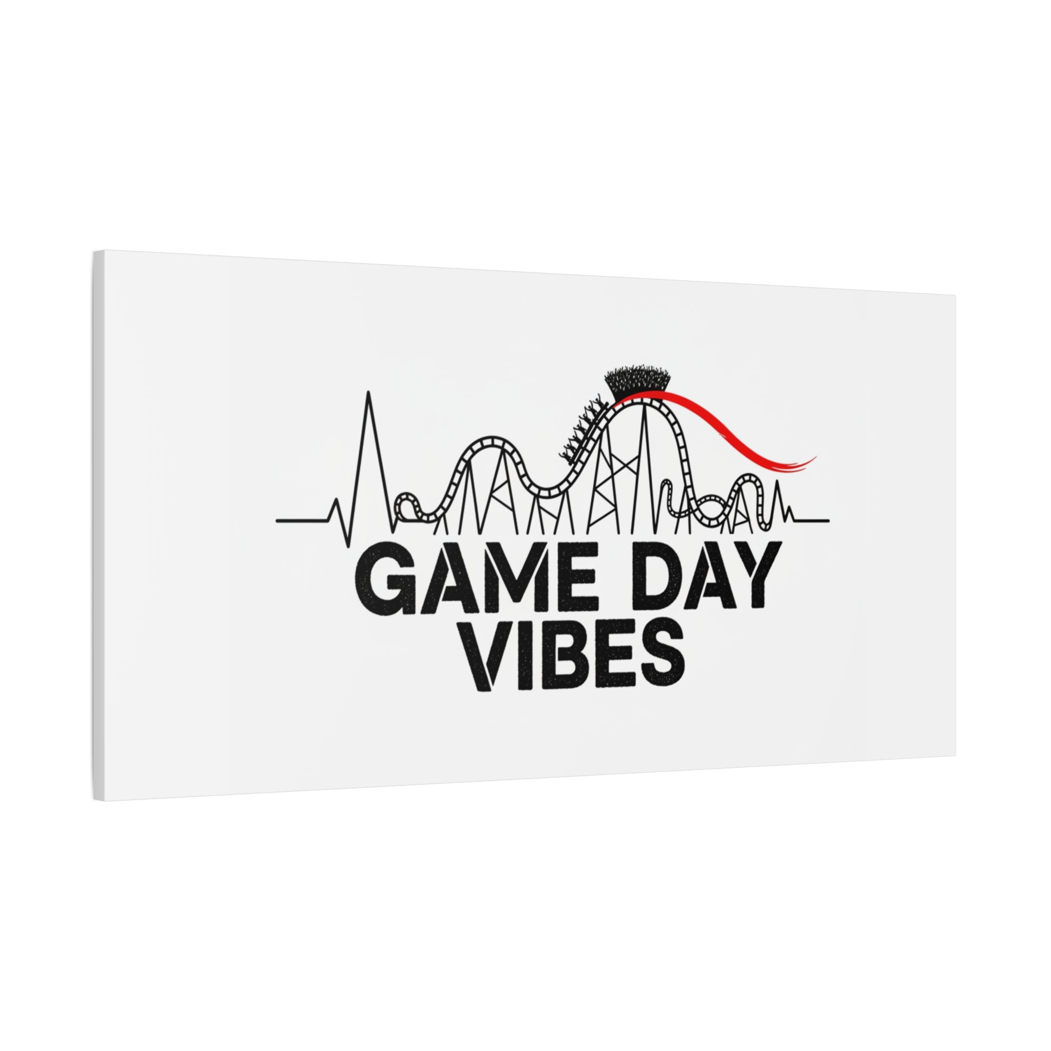 Game Day Vibes Canvas | Sports Fan Rollercoaster, Team Neutral Fan Gear