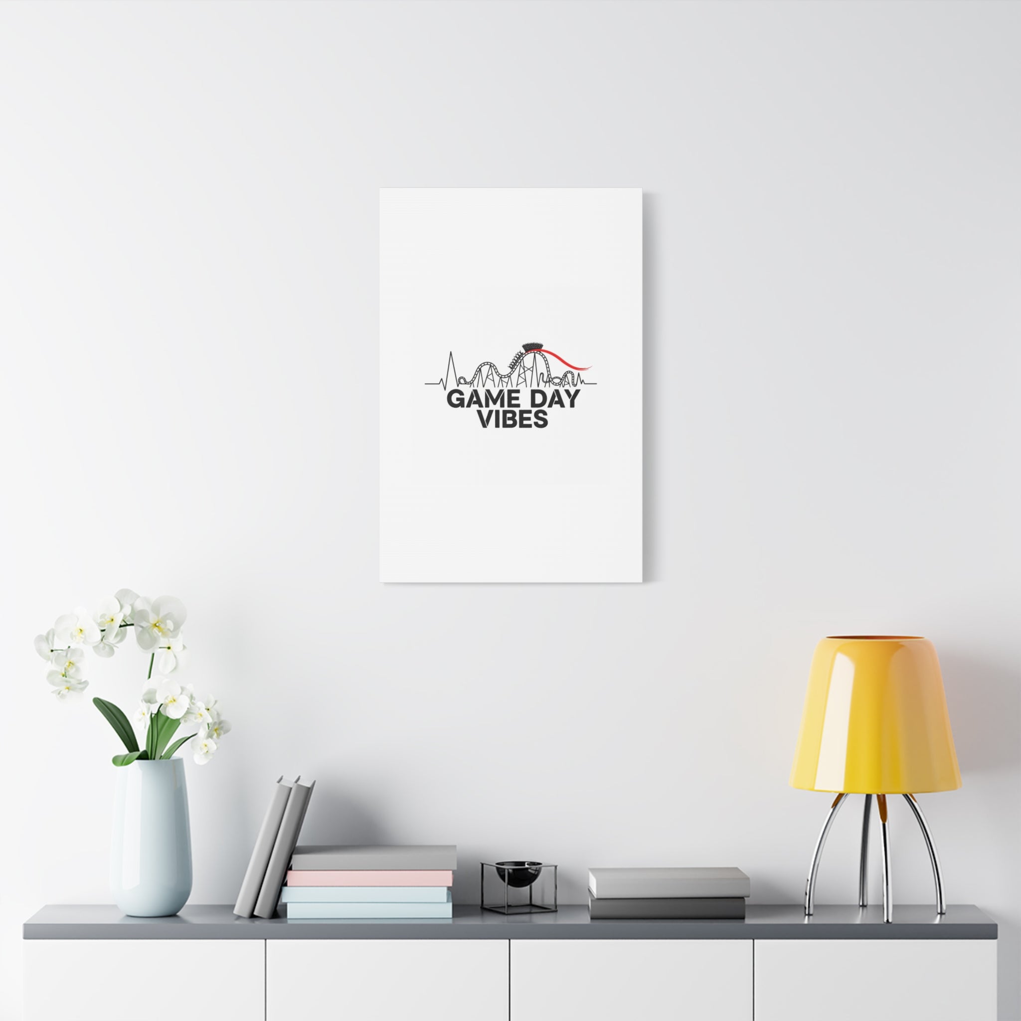 Game Day Vibes Canvas | Sports Fan Rollercoaster, Team Neutral Fan Gear