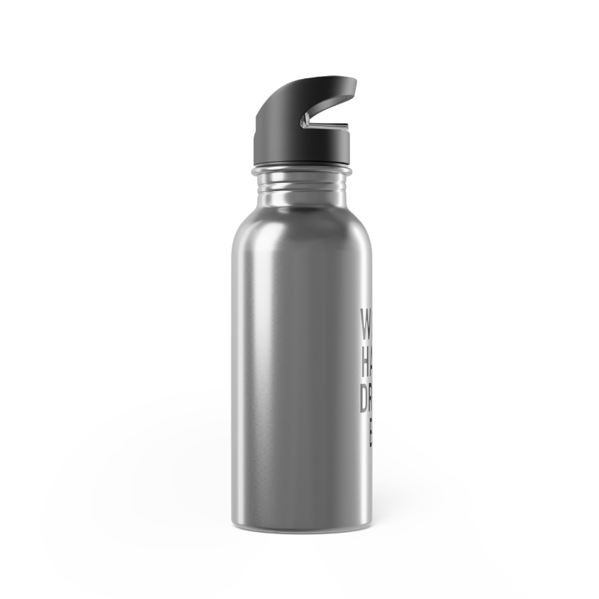 Inspirational Stainless Steel Water Bottle - 20oz - "Work Hard. Dream Big"