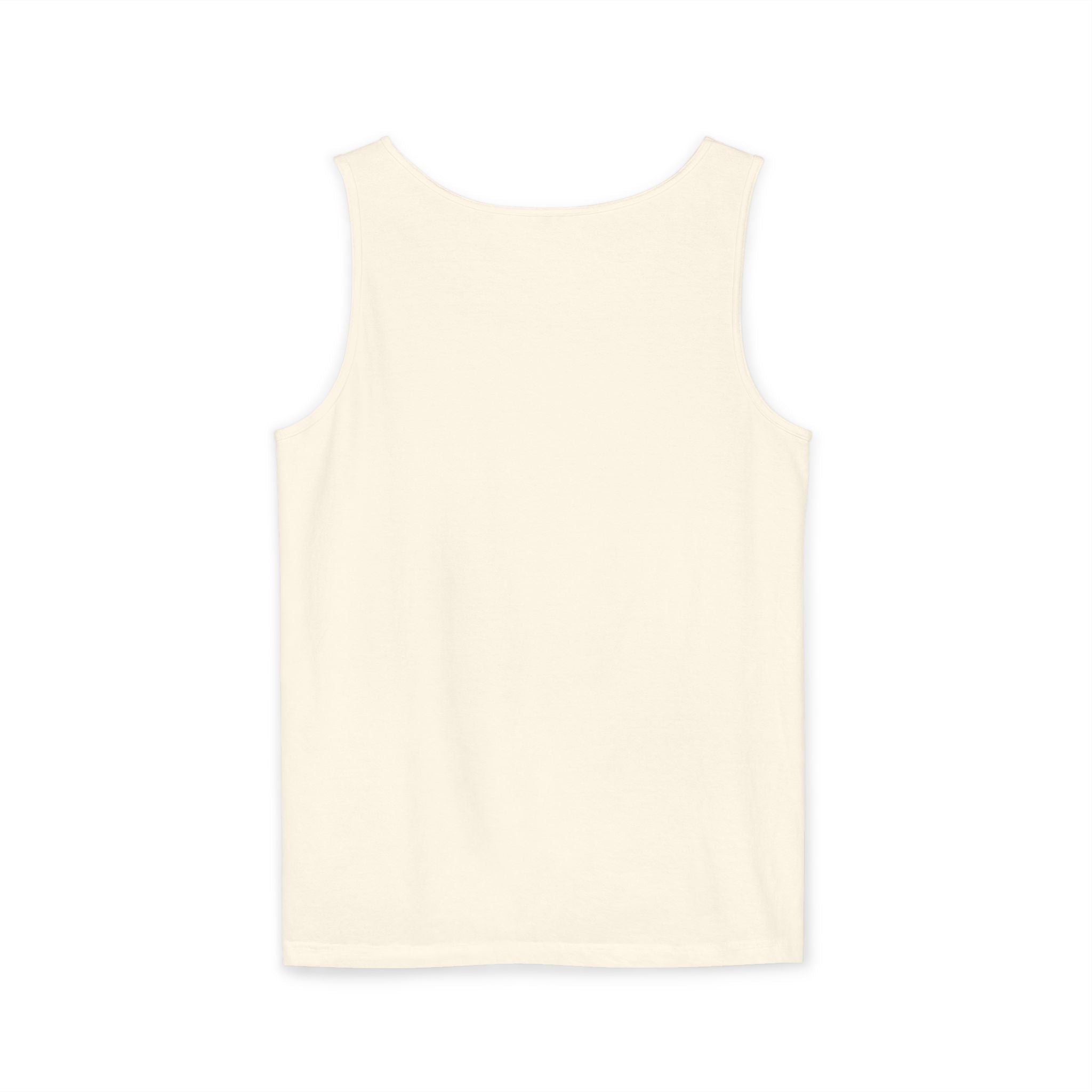Motivational Unisex Garment-Dyed Tank Top -"Where Focus Goes, Energy Flows"