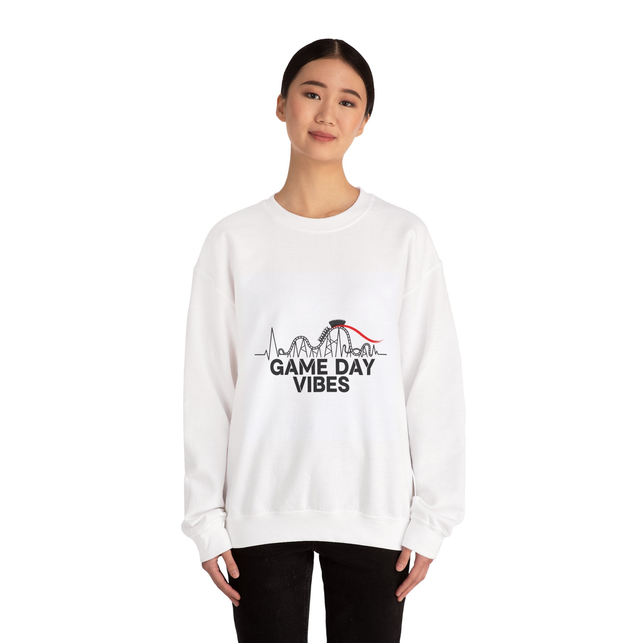 Game Day Vibes Crewneck, sports fan shirt | rollercoaster emotions design