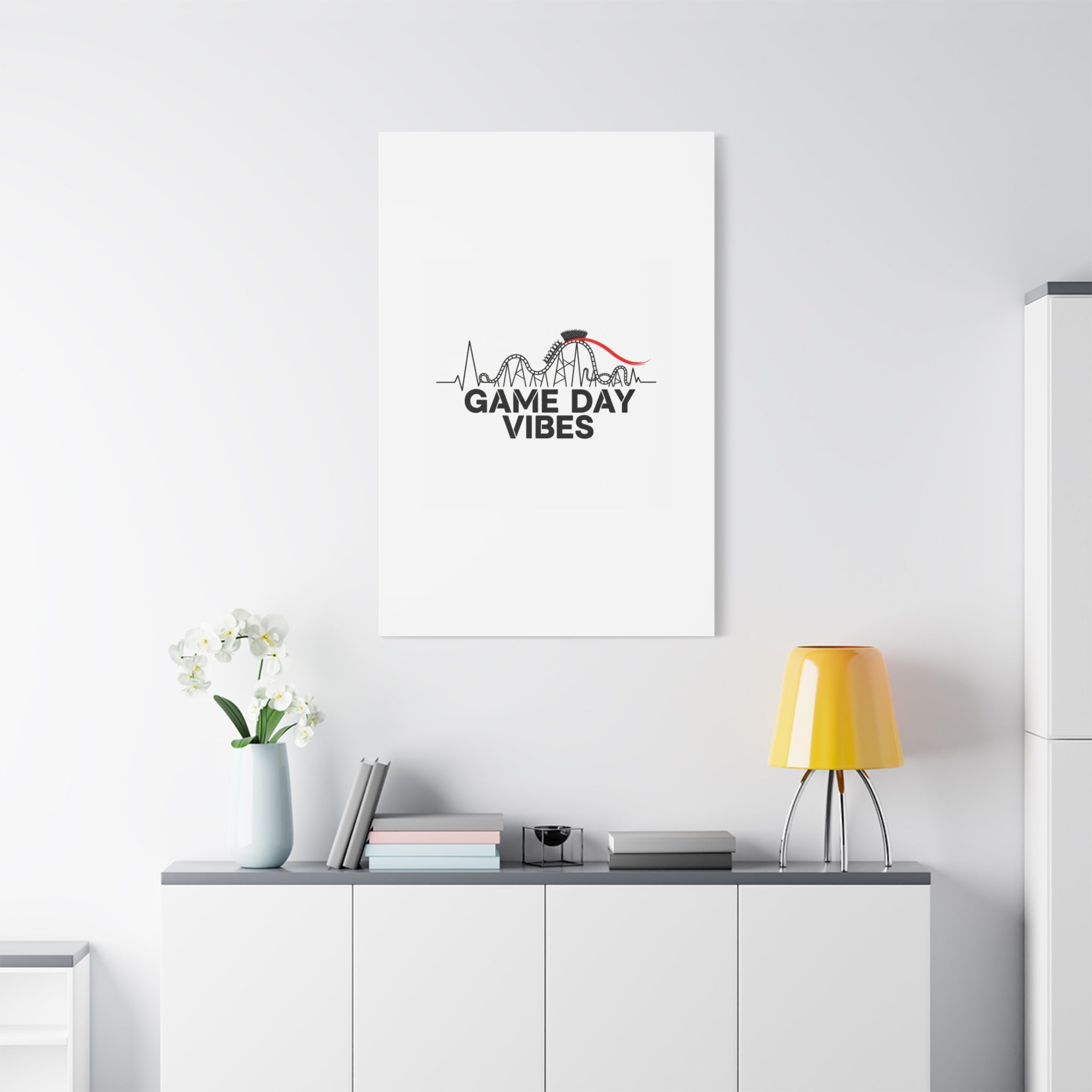 Game Day Vibes Canvas | Sports Fan Rollercoaster, Team Neutral Fan Gear