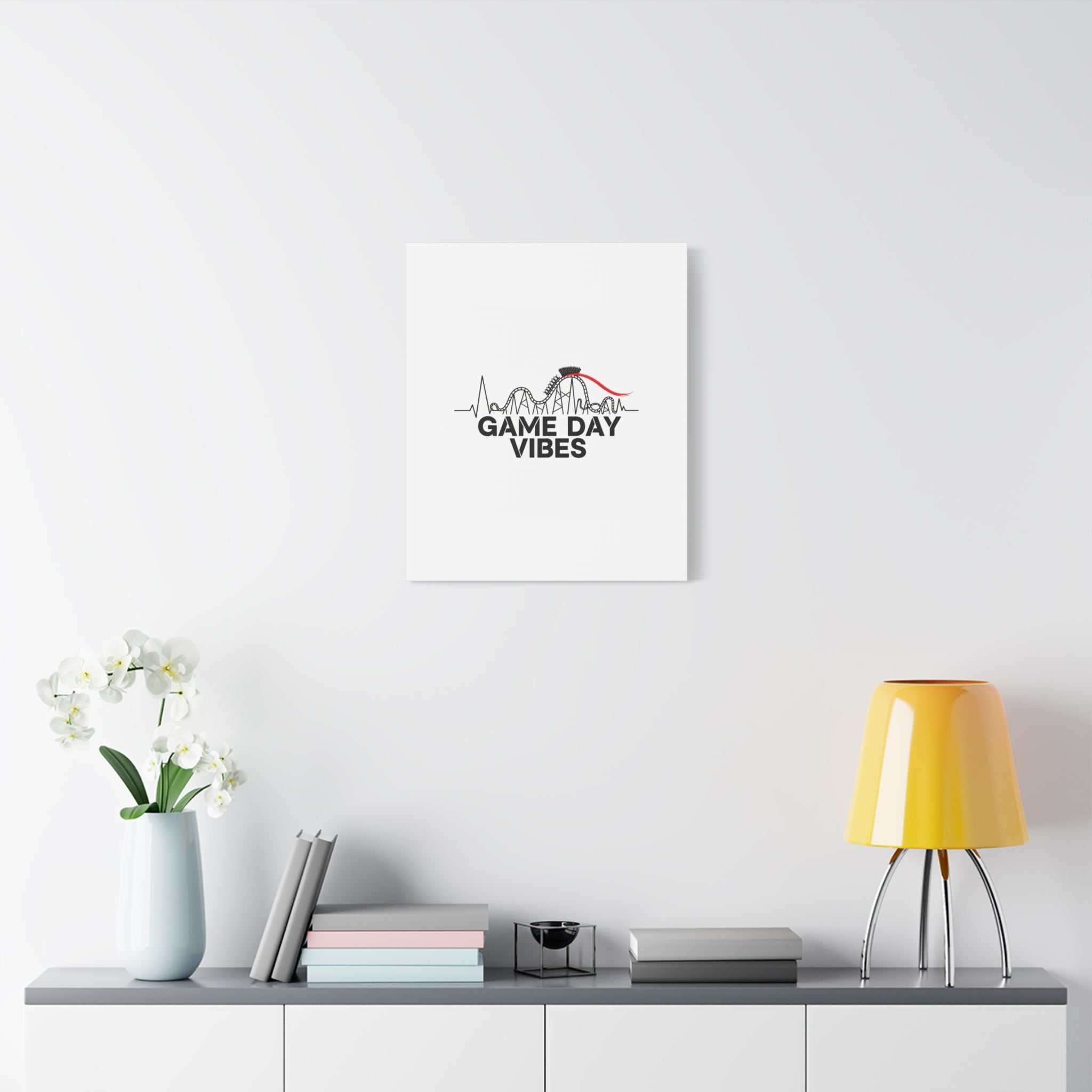 Game Day Vibes Canvas | Sports Fan Rollercoaster, Team Neutral Fan Gear