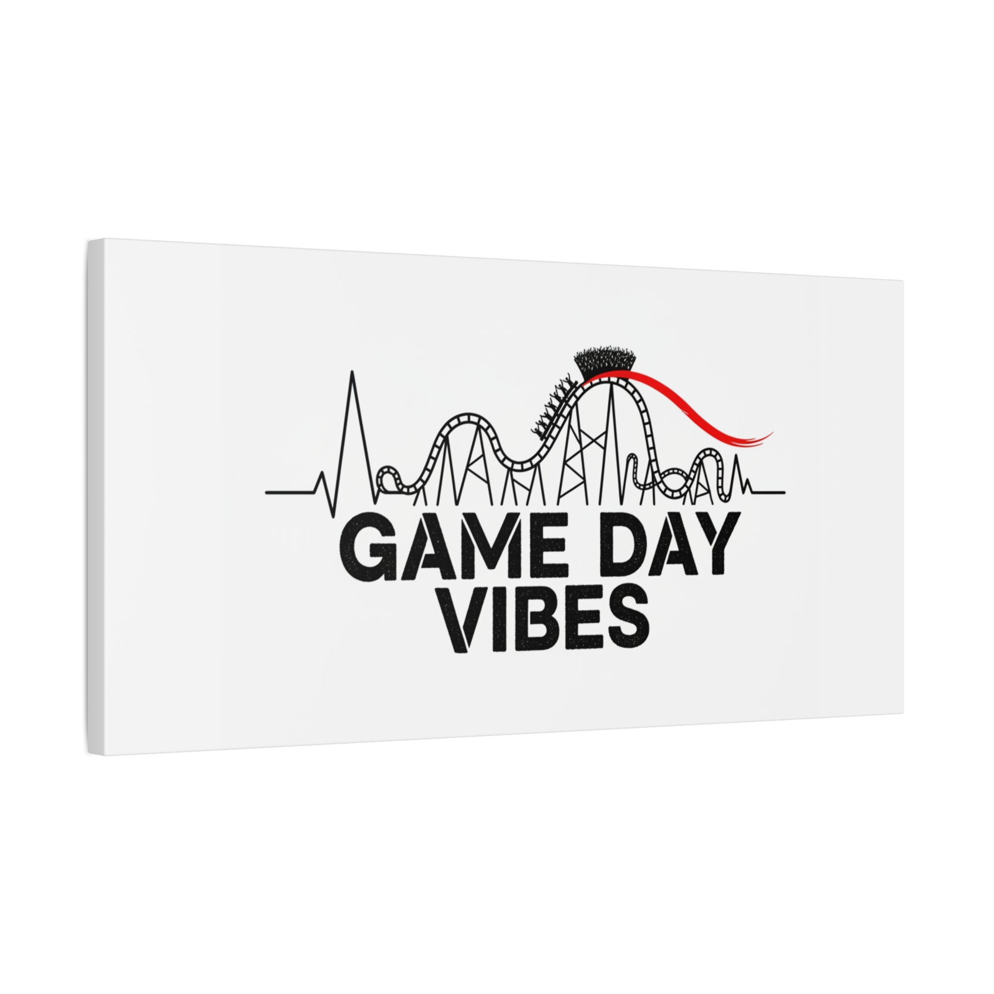 Game Day Vibes Canvas | Sports Fan Rollercoaster, Team Neutral Fan Gear
