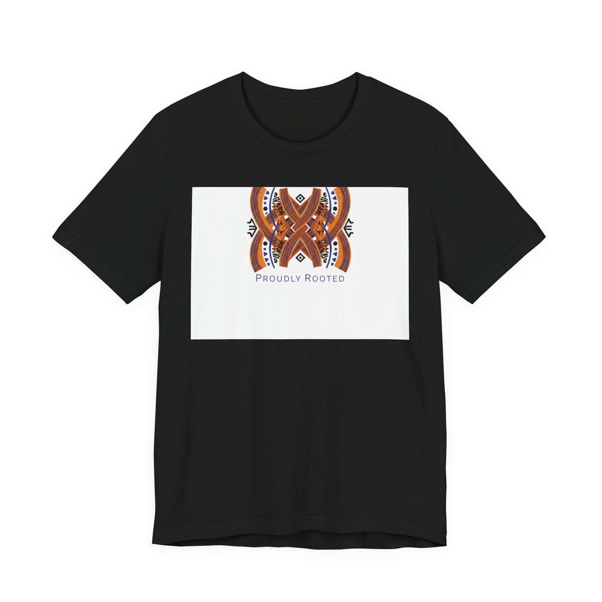 Mudcloth Inspired 'Proudly Rooted' Tee | African Print Shirt, Boho Tribal Pattern
