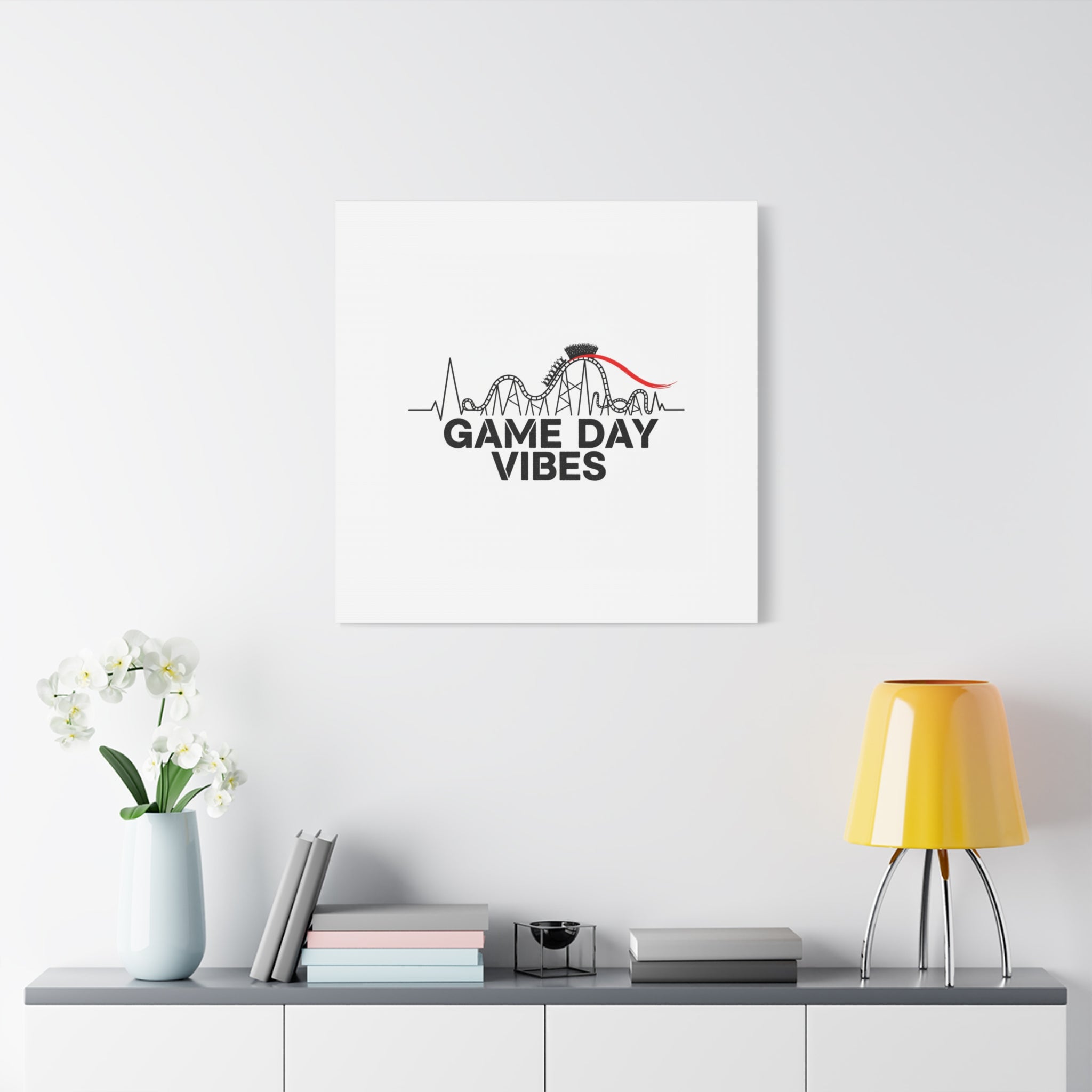 Game Day Vibes Canvas | Sports Fan Rollercoaster, Team Neutral Fan Gear