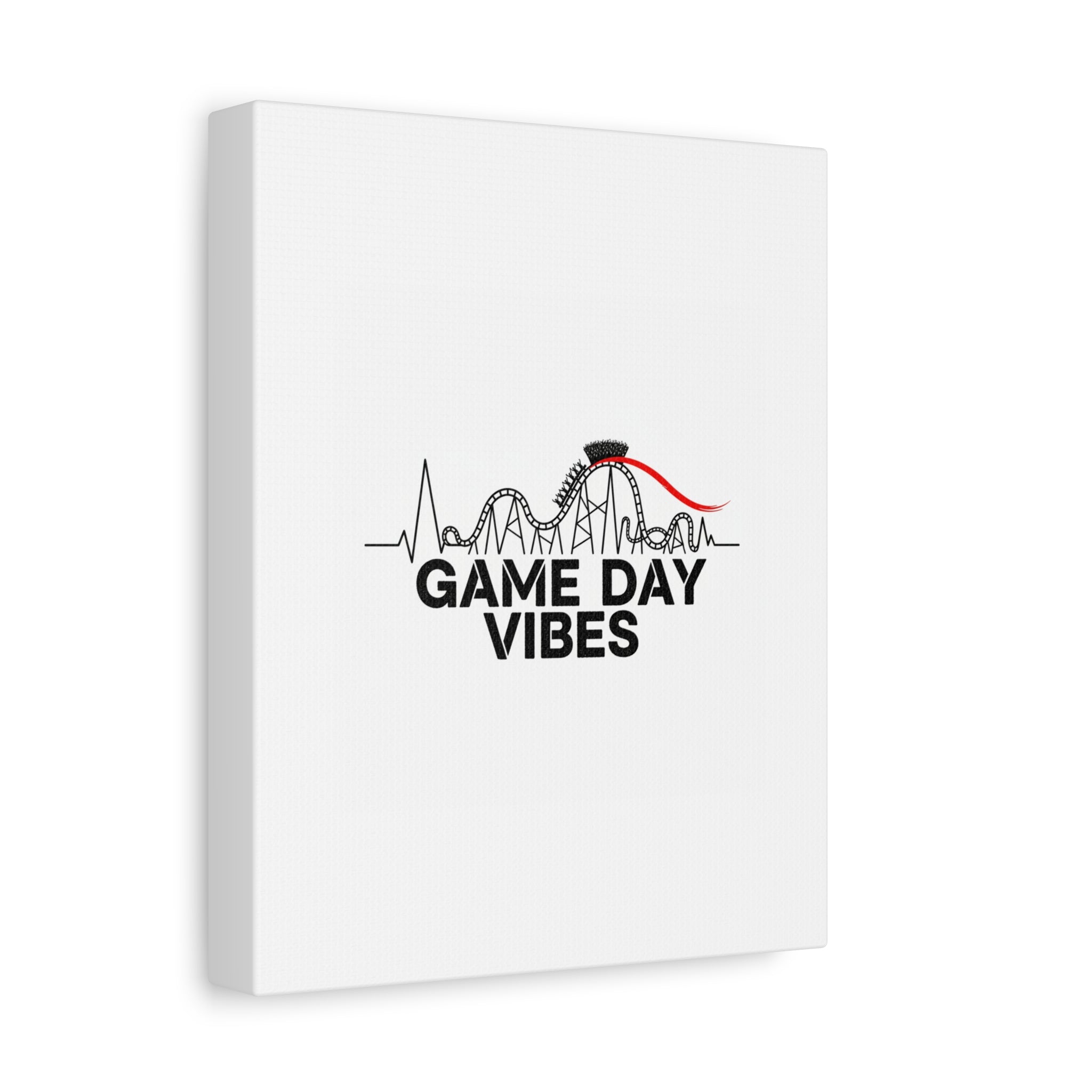 Game Day Vibes Canvas | Sports Fan Rollercoaster, Team Neutral Fan Gear