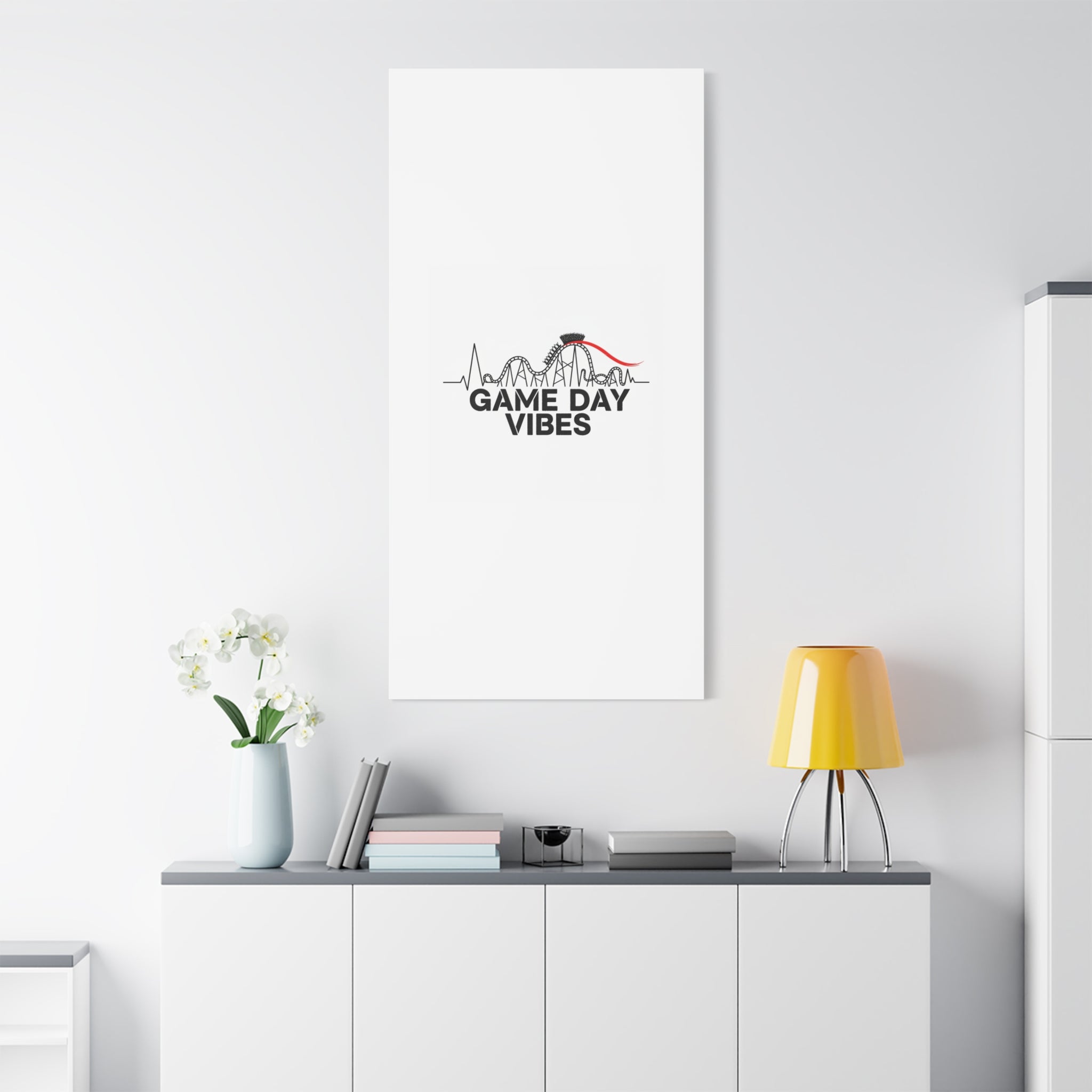 Game Day Vibes Canvas | Sports Fan Rollercoaster, Team Neutral Fan Gear