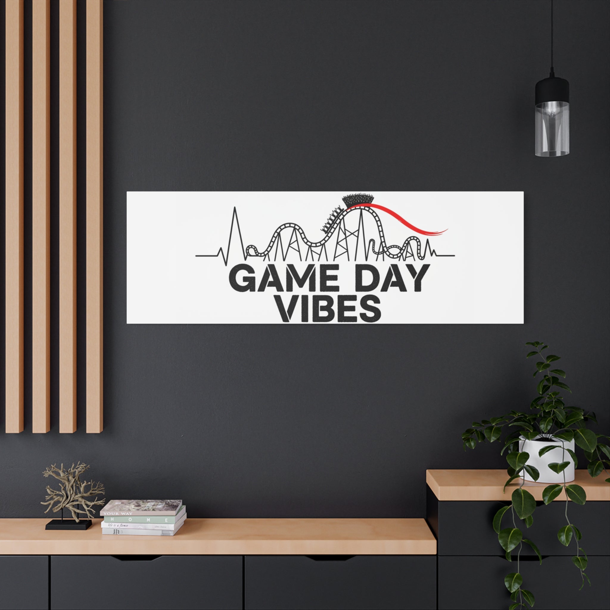 Game Day Vibes Canvas | Sports Fan Rollercoaster, Team Neutral Fan Gear