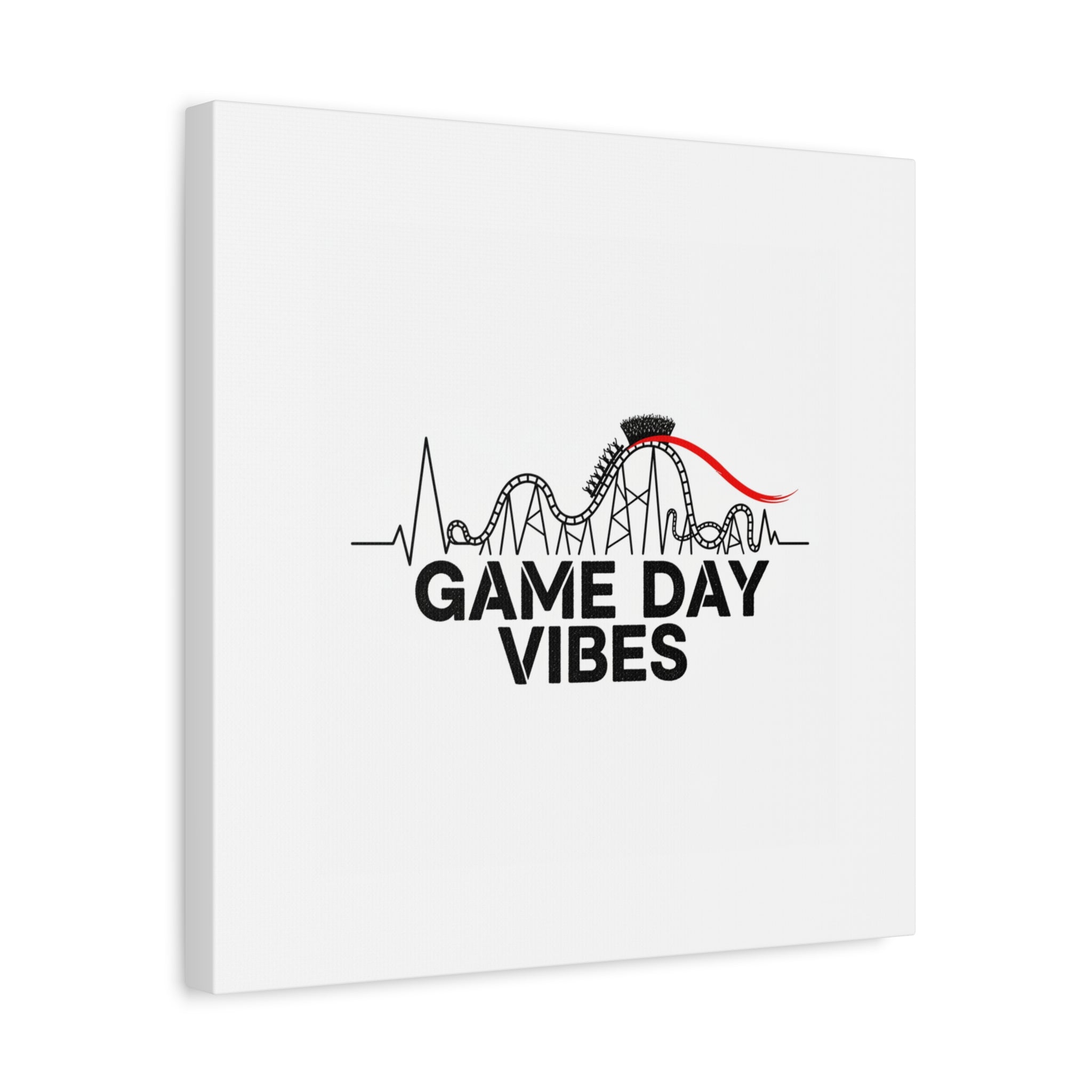 Game Day Vibes Canvas | Sports Fan Rollercoaster, Team Neutral Fan Gear