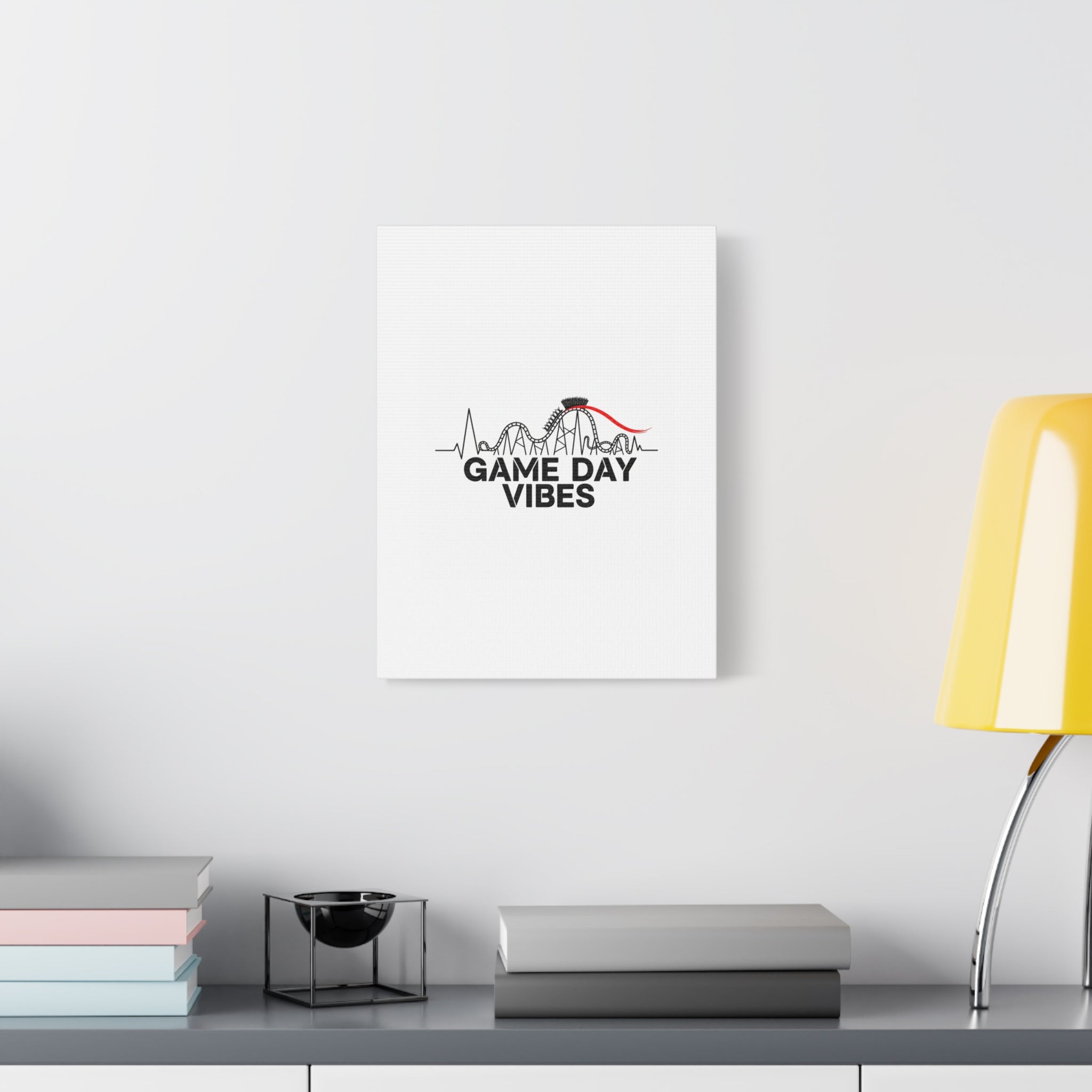 Game Day Vibes Canvas | Sports Fan Rollercoaster, Team Neutral Fan Gear