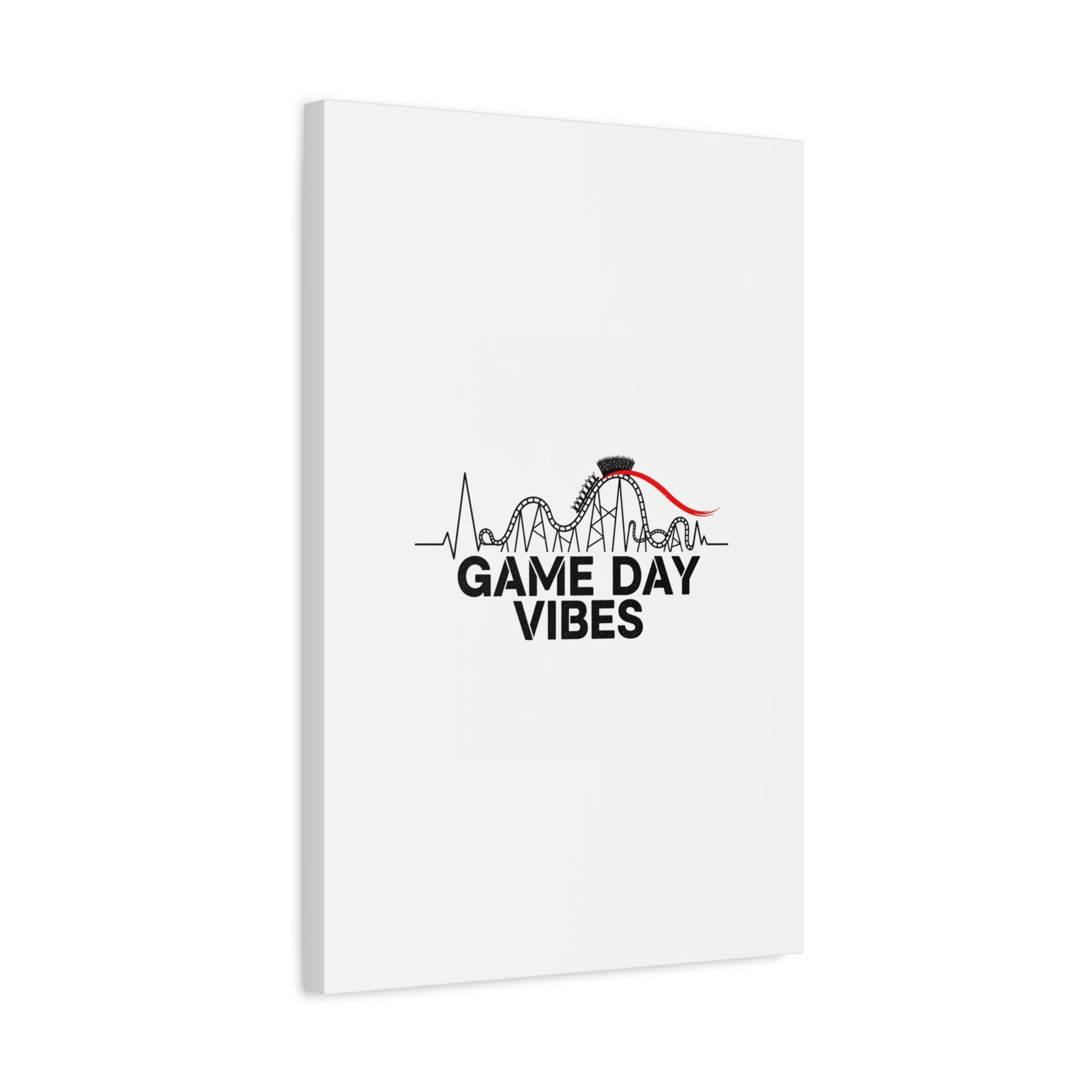 Game Day Vibes Canvas | Sports Fan Rollercoaster, Team Neutral Fan Gear