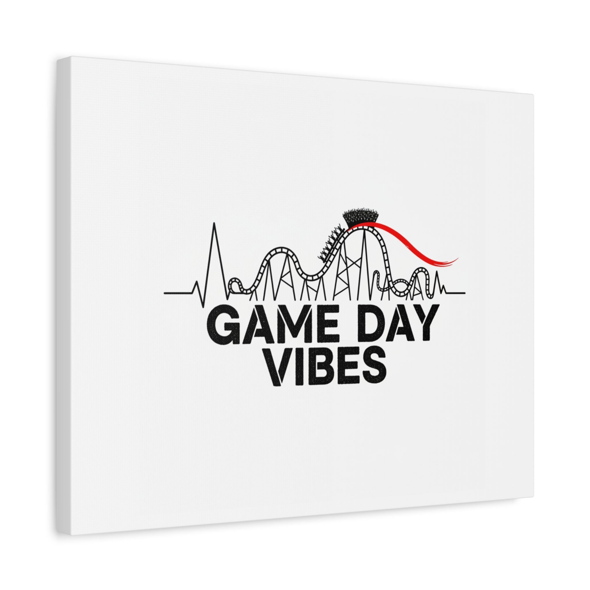 Game Day Vibes Canvas | Sports Fan Rollercoaster, Team Neutral Fan Gear