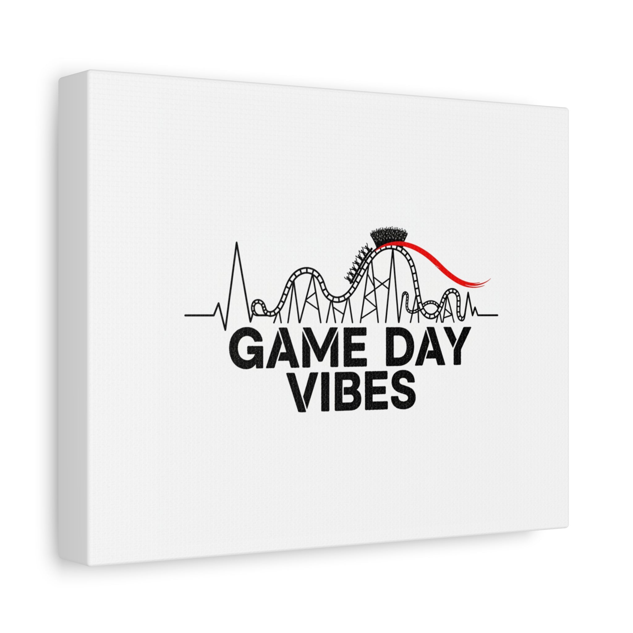 Game Day Vibes Canvas | Sports Fan Rollercoaster, Team Neutral Fan Gear