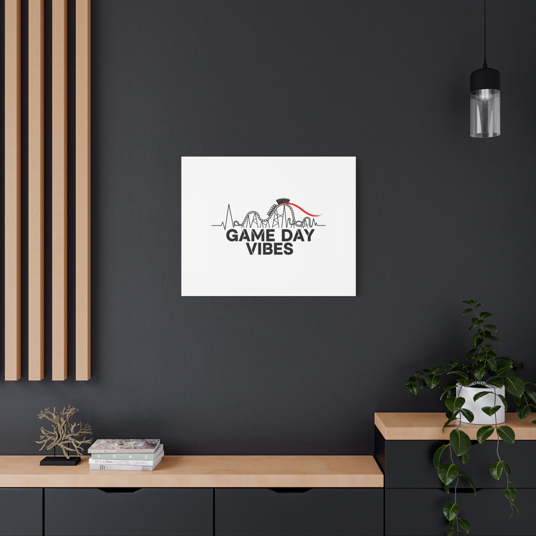 Game Day Vibes Canvas | Sports Fan Rollercoaster, Team Neutral Fan Gear