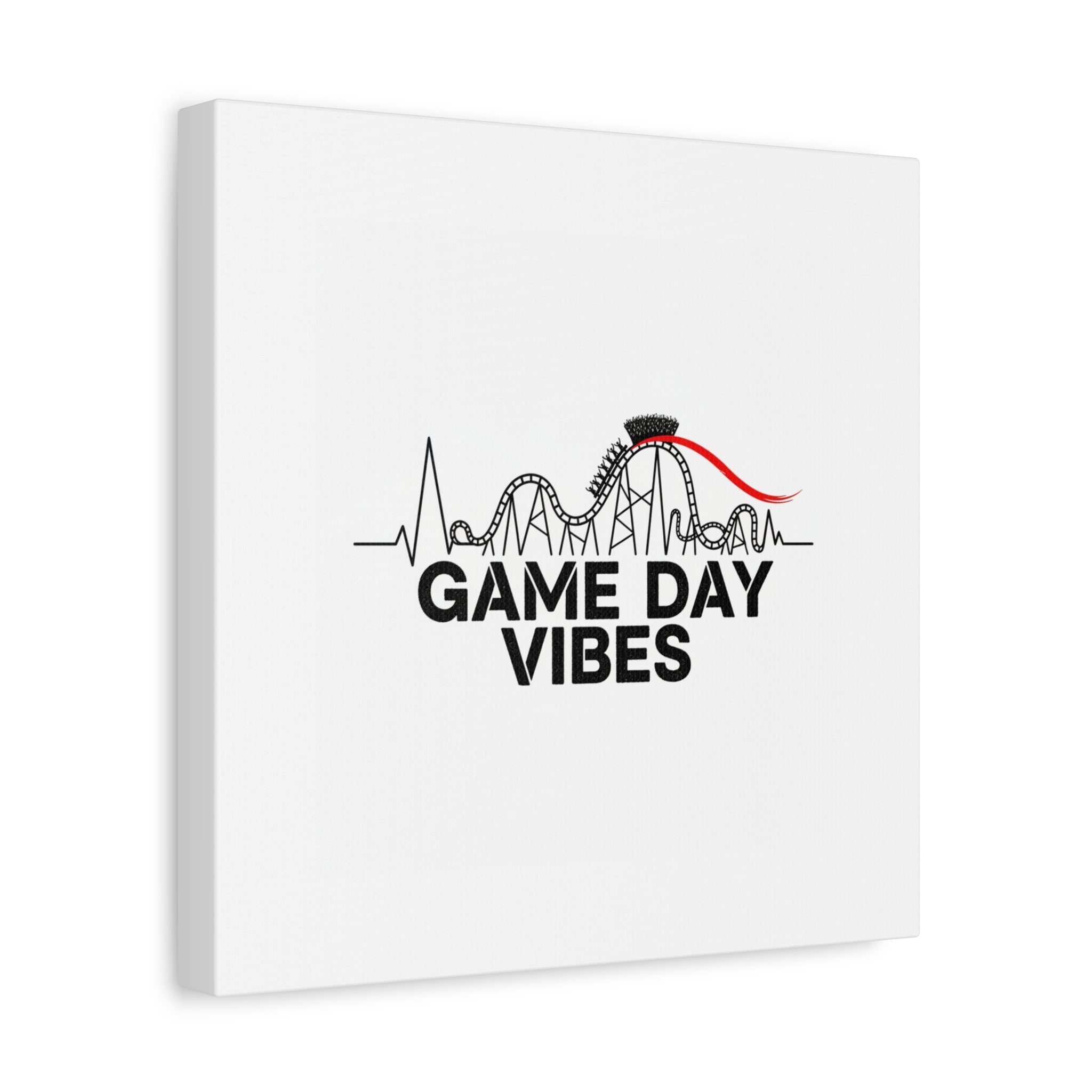 Game Day Vibes Canvas | Sports Fan Rollercoaster, Team Neutral Fan Gear