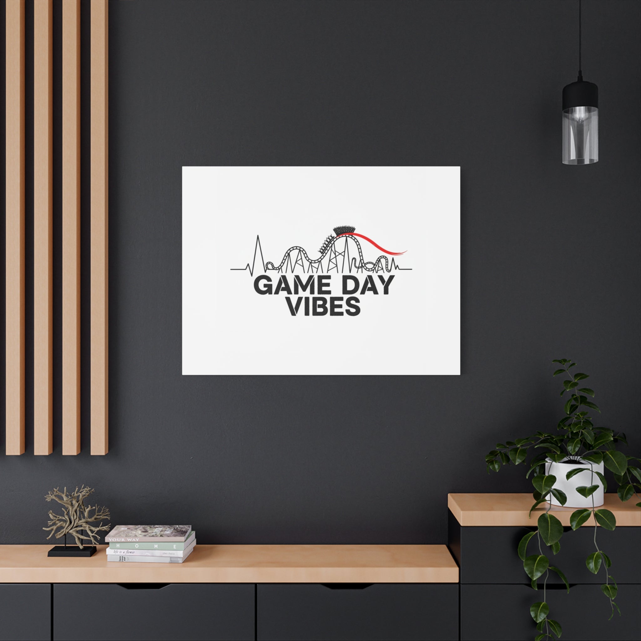 Game Day Vibes Canvas | Sports Fan Rollercoaster, Team Neutral Fan Gear