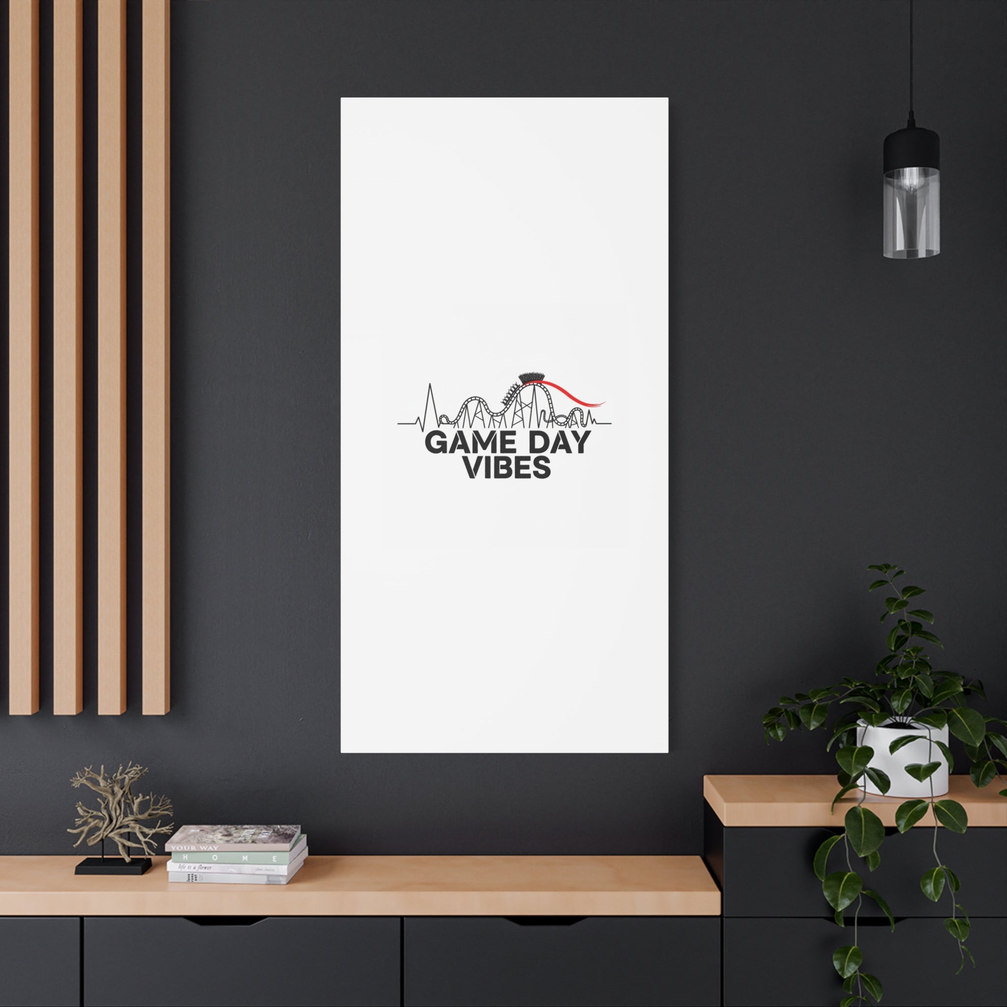 Game Day Vibes Canvas | Sports Fan Rollercoaster, Team Neutral Fan Gear