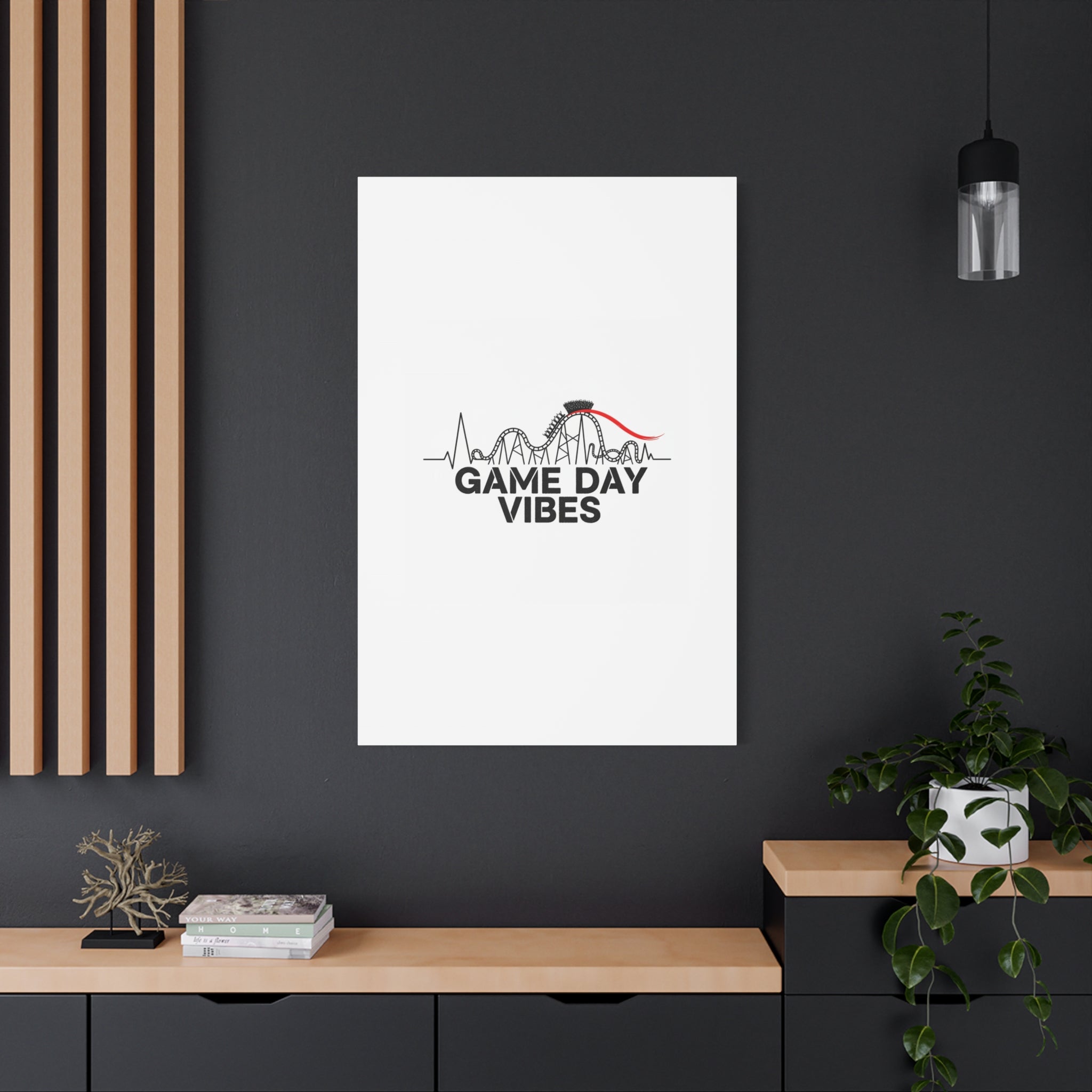 Game Day Vibes Canvas | Sports Fan Rollercoaster, Team Neutral Fan Gear