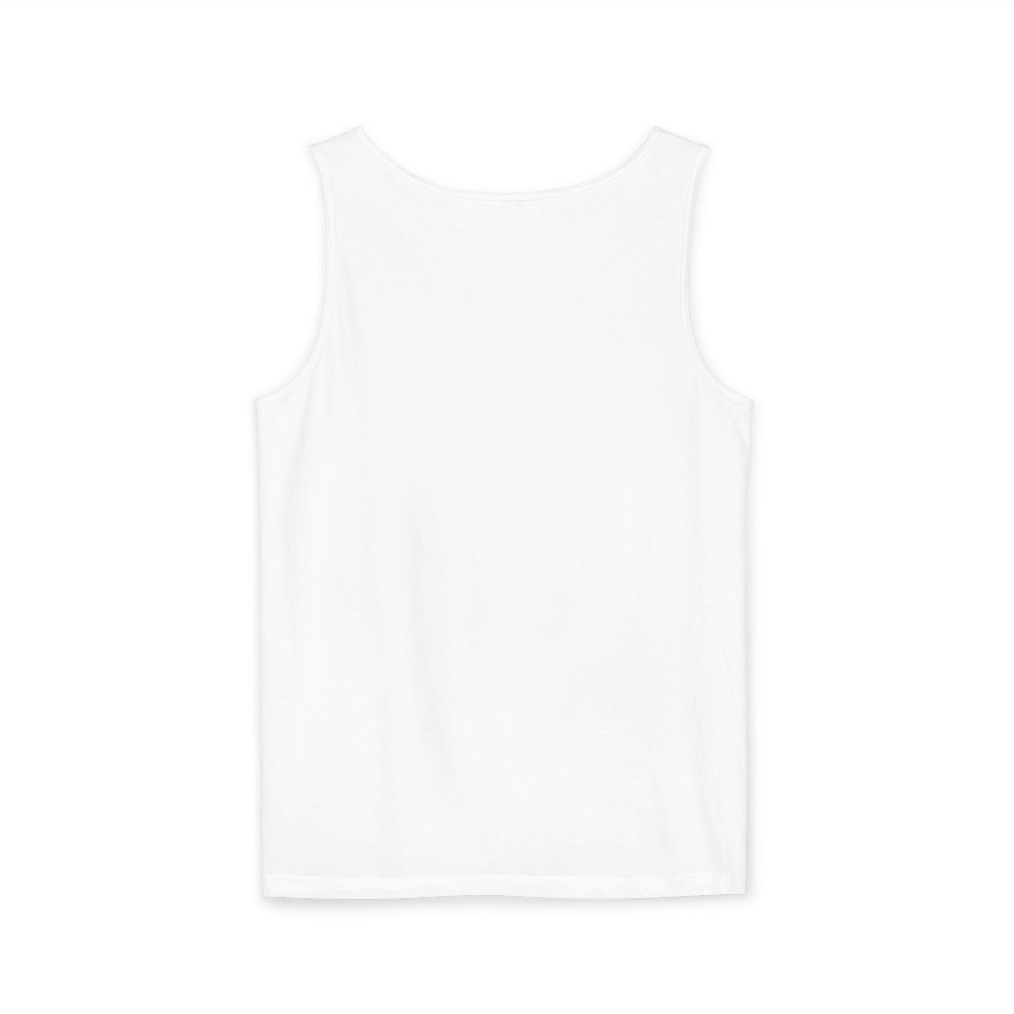 Motivational Unisex Garment-Dyed Tank Top -"Where Focus Goes, Energy Flows"
