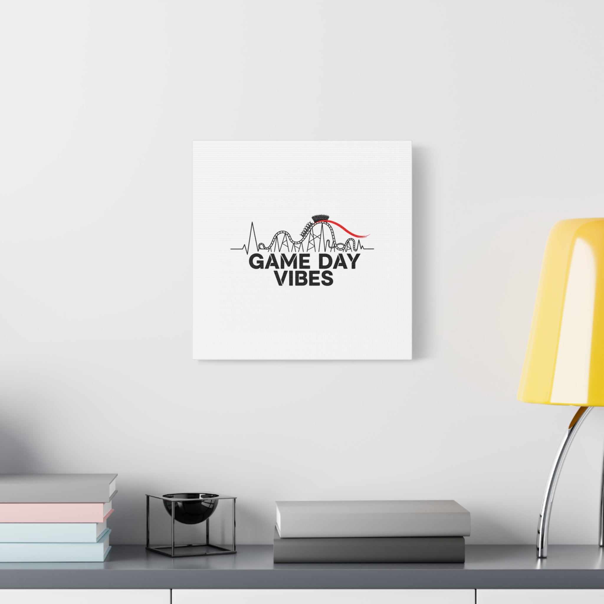 Game Day Vibes Canvas | Sports Fan Rollercoaster, Team Neutral Fan Gear