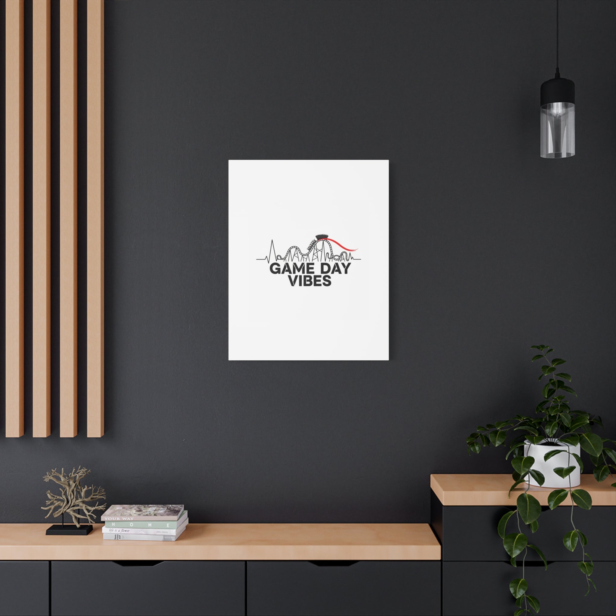 Game Day Vibes Canvas | Sports Fan Rollercoaster, Team Neutral Fan Gear