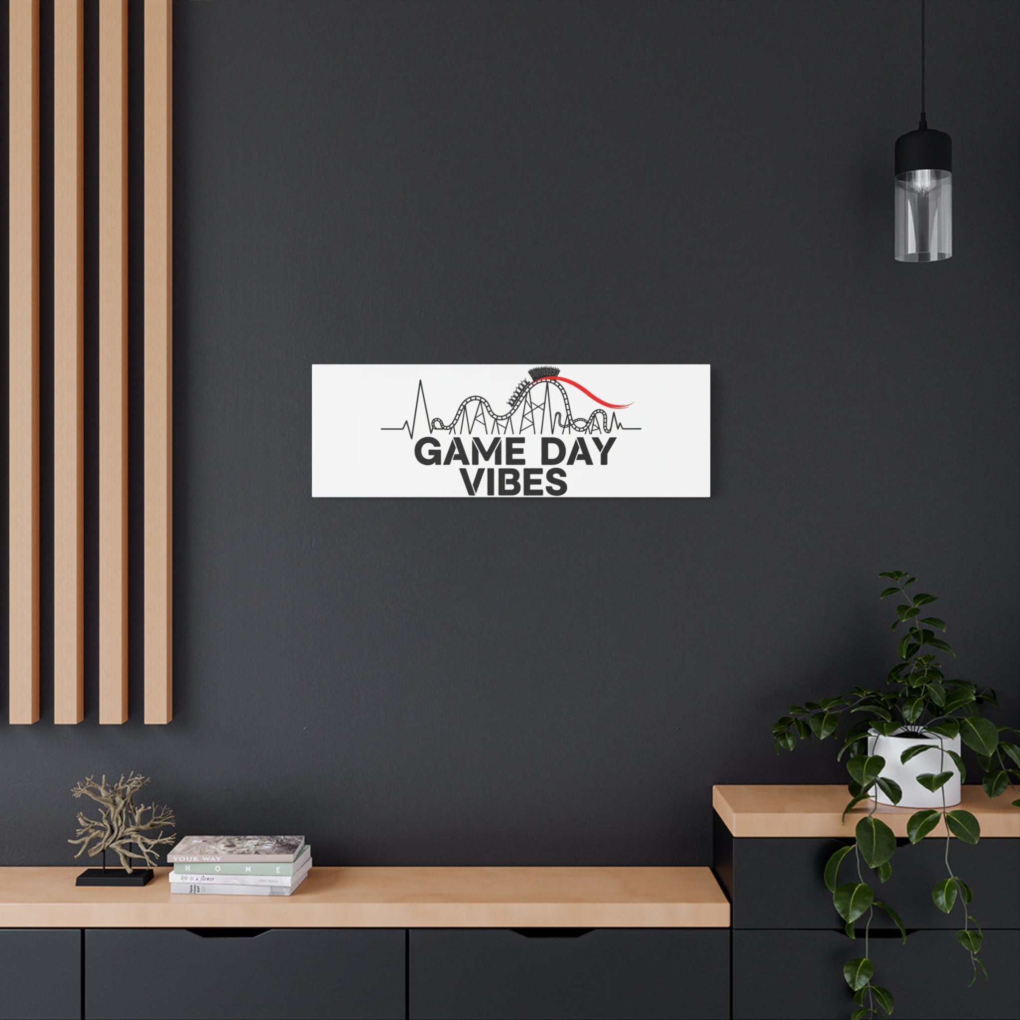 Game Day Vibes Canvas | Sports Fan Rollercoaster, Team Neutral Fan Gear