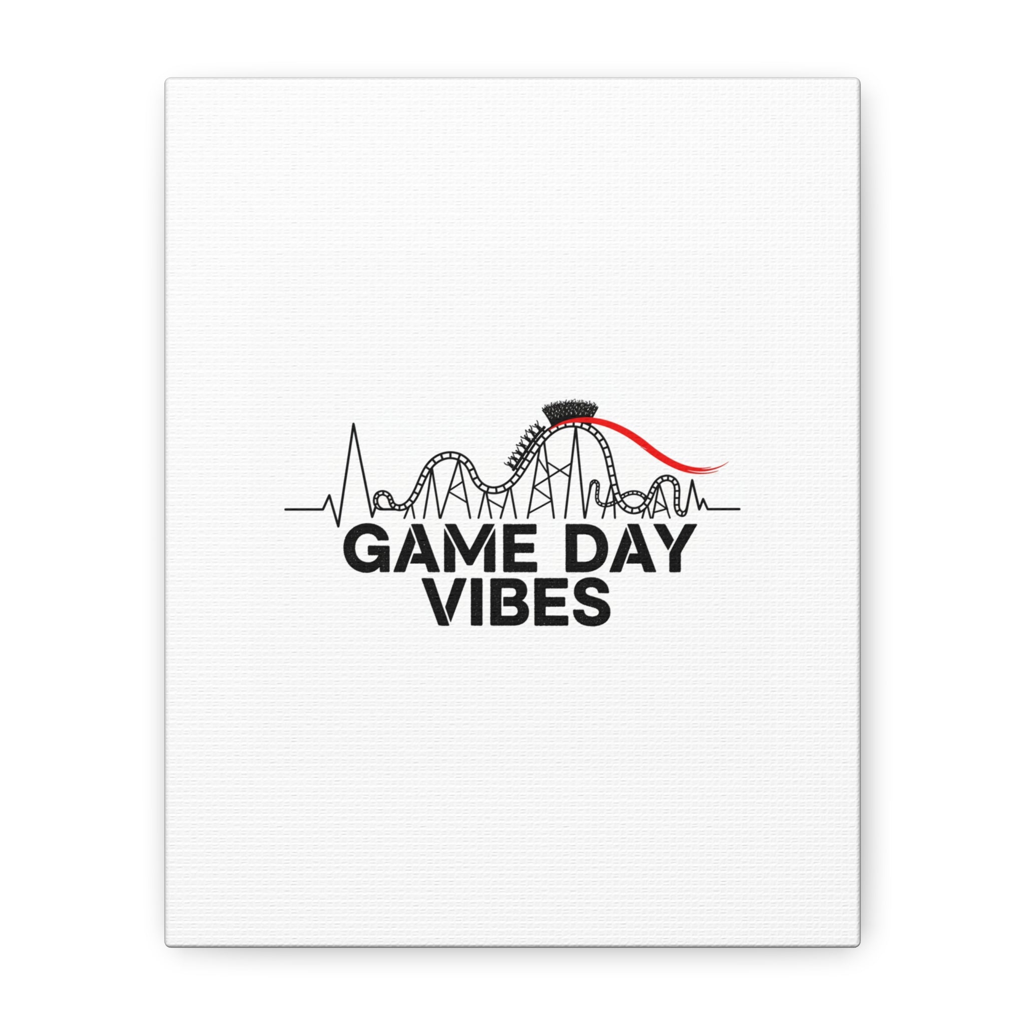 Game Day Vibes Canvas | Sports Fan Rollercoaster, Team Neutral Fan Gear