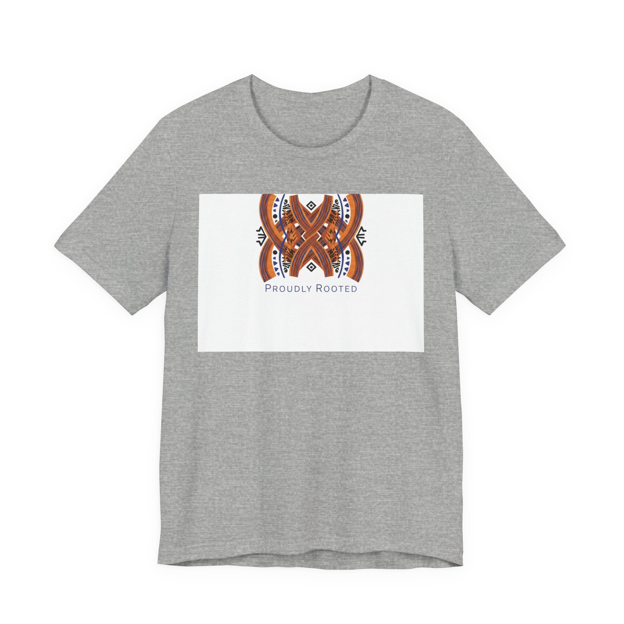 Mudcloth Inspired 'Proudly Rooted' Tee | African Print Shirt, Boho Tribal Pattern