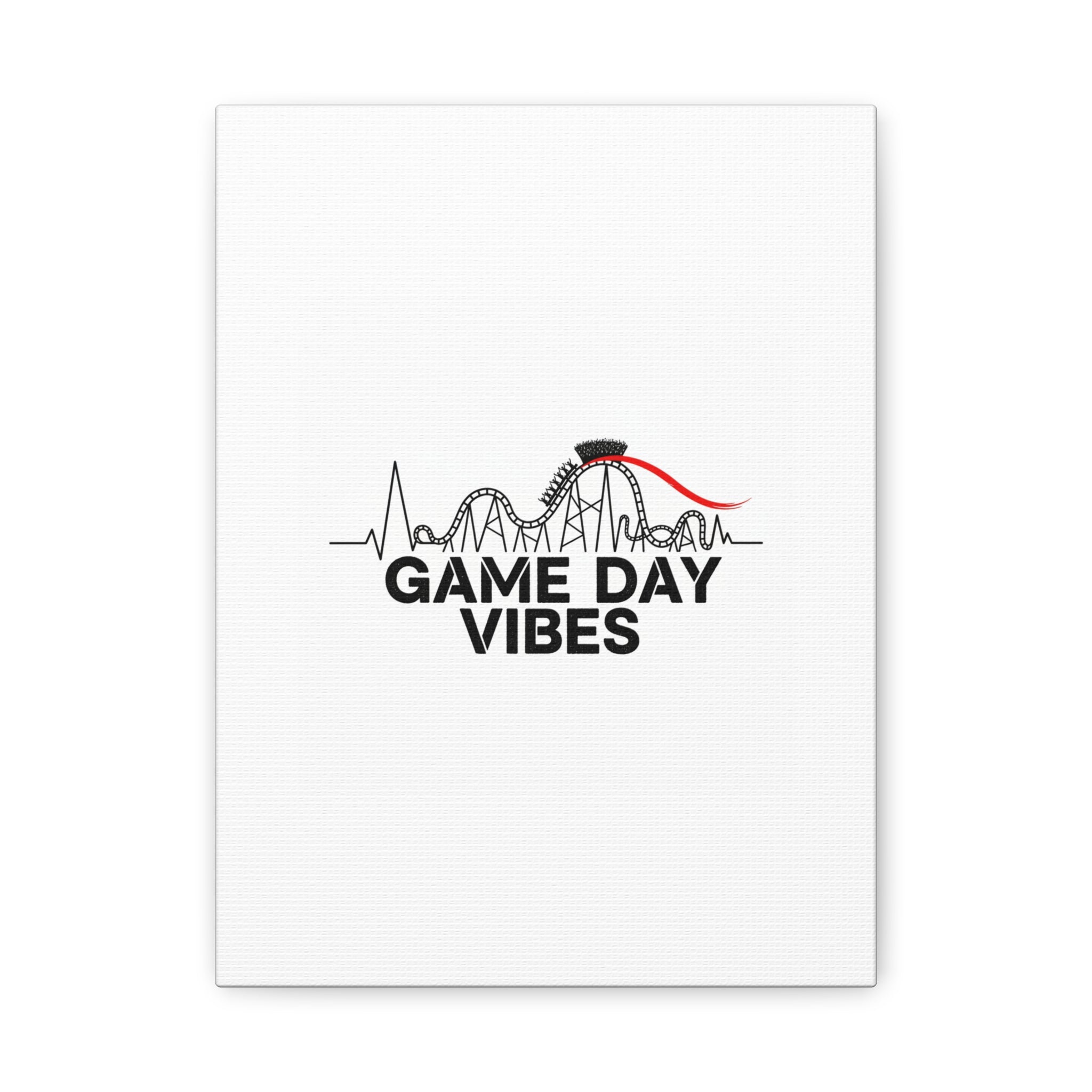 Game Day Vibes Canvas | Sports Fan Rollercoaster, Team Neutral Fan Gear