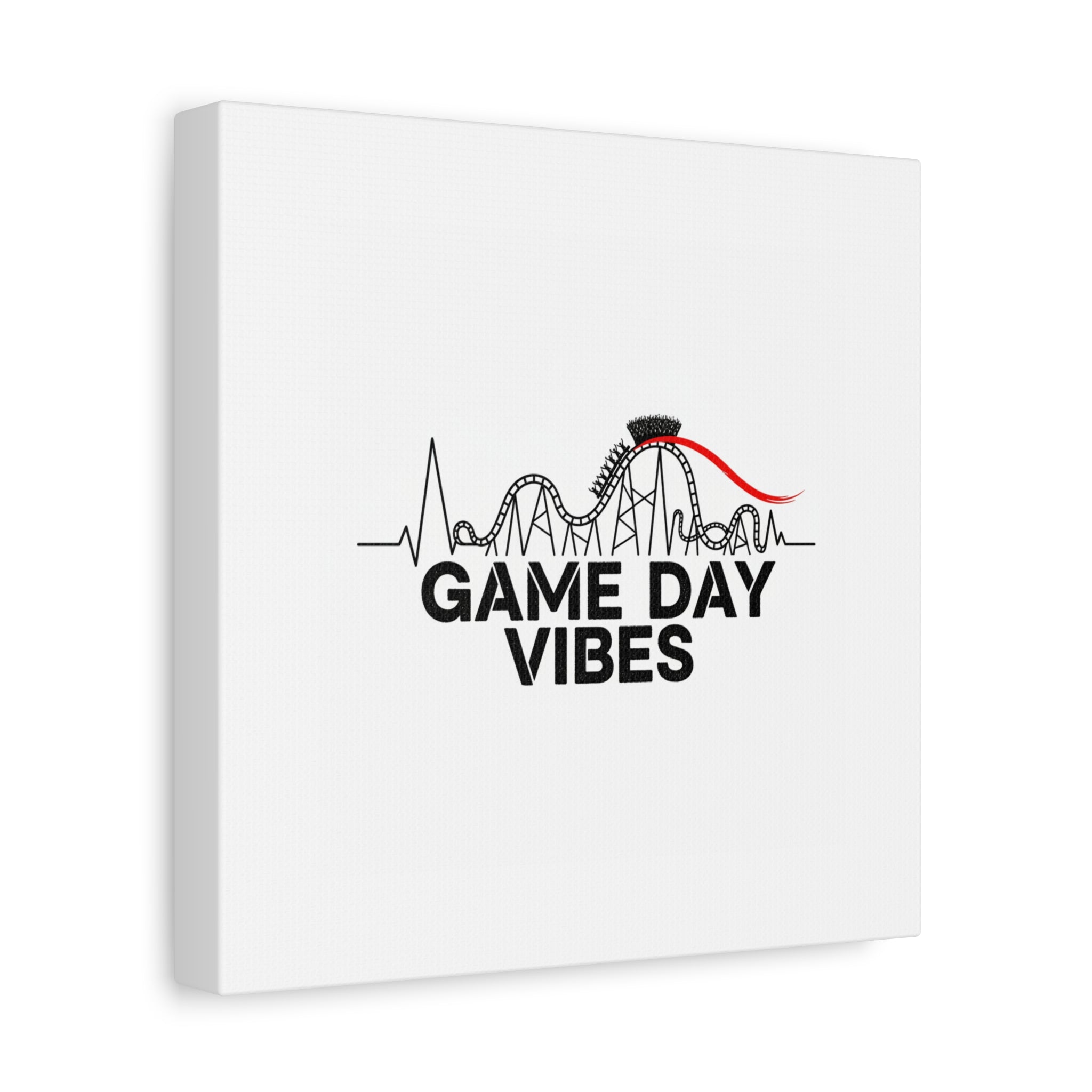 Game Day Vibes Canvas | Sports Fan Rollercoaster, Team Neutral Fan Gear