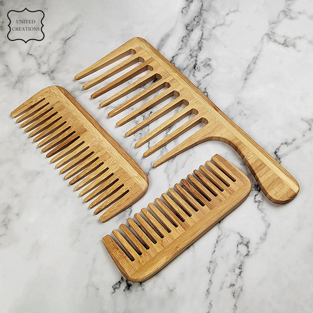 Eco-Friendly Wooden Hair Brush & Biodegradable Bamboo Comb Set | Custom Logo Beard Brush