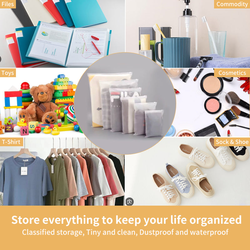 Biodegradable Frosted Poly Bag for Clothing | Custom Printing Eco-Friendly Garment Packaging