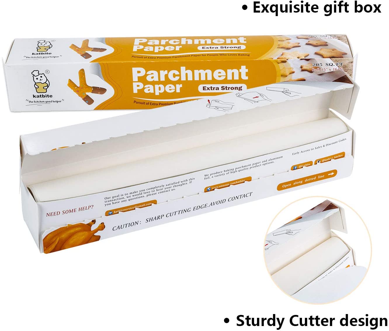 Non-Stick Parchment Paper Sheets | Silicone Coated & Unbleached for Baking & BBQ