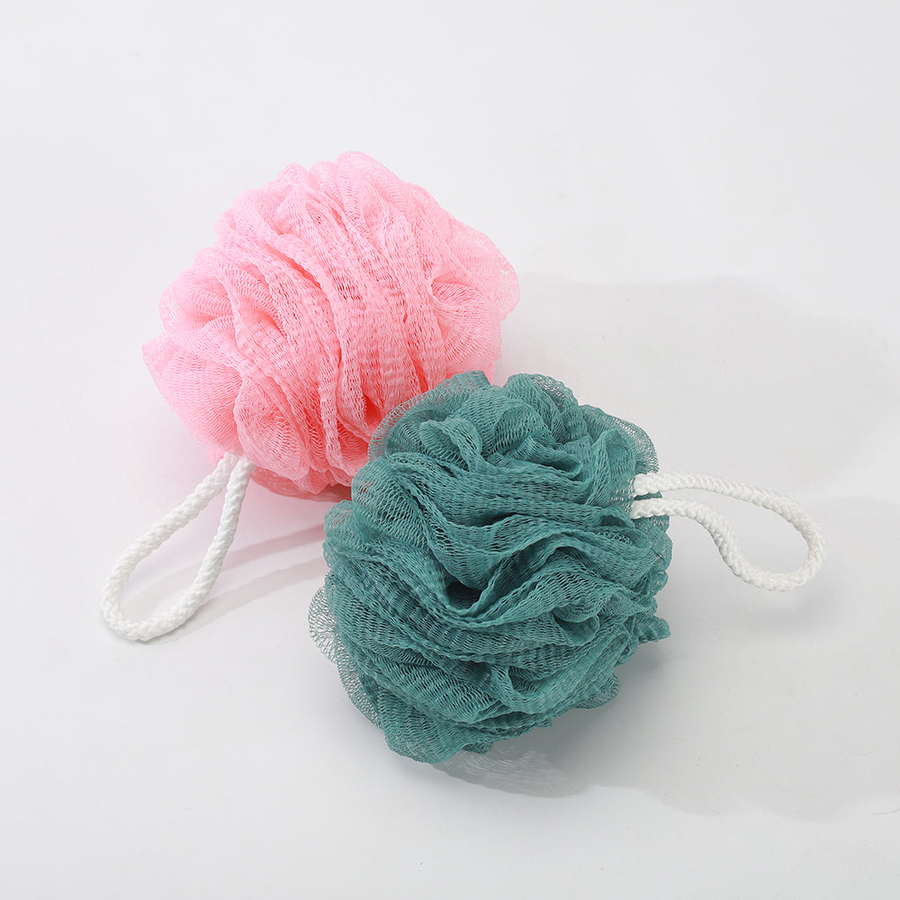 Exfoliating Mesh Bath Loofah Pouf Ball | Body Shower Scrubber Sponge
