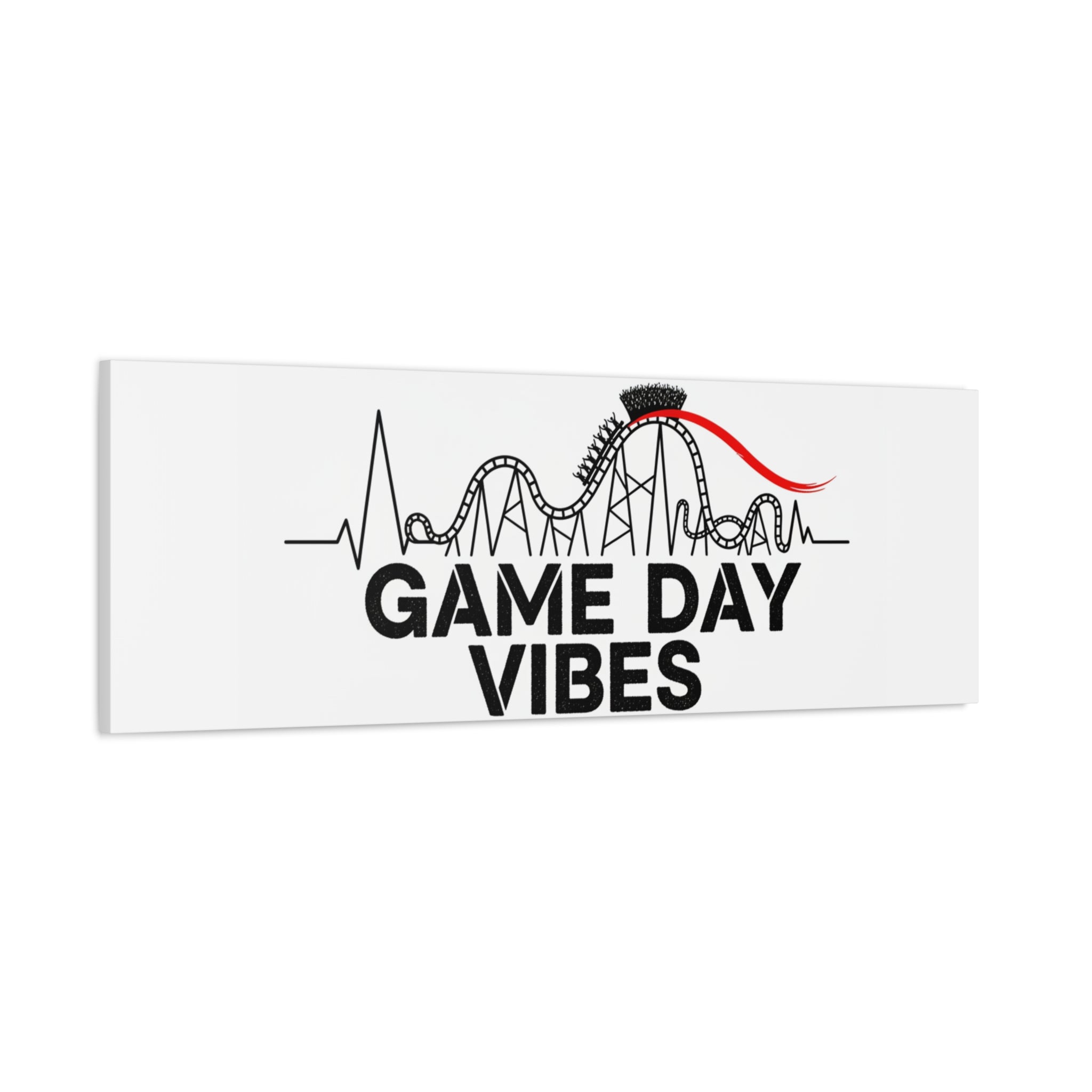 Game Day Vibes Canvas | Sports Fan Rollercoaster, Team Neutral Fan Gear