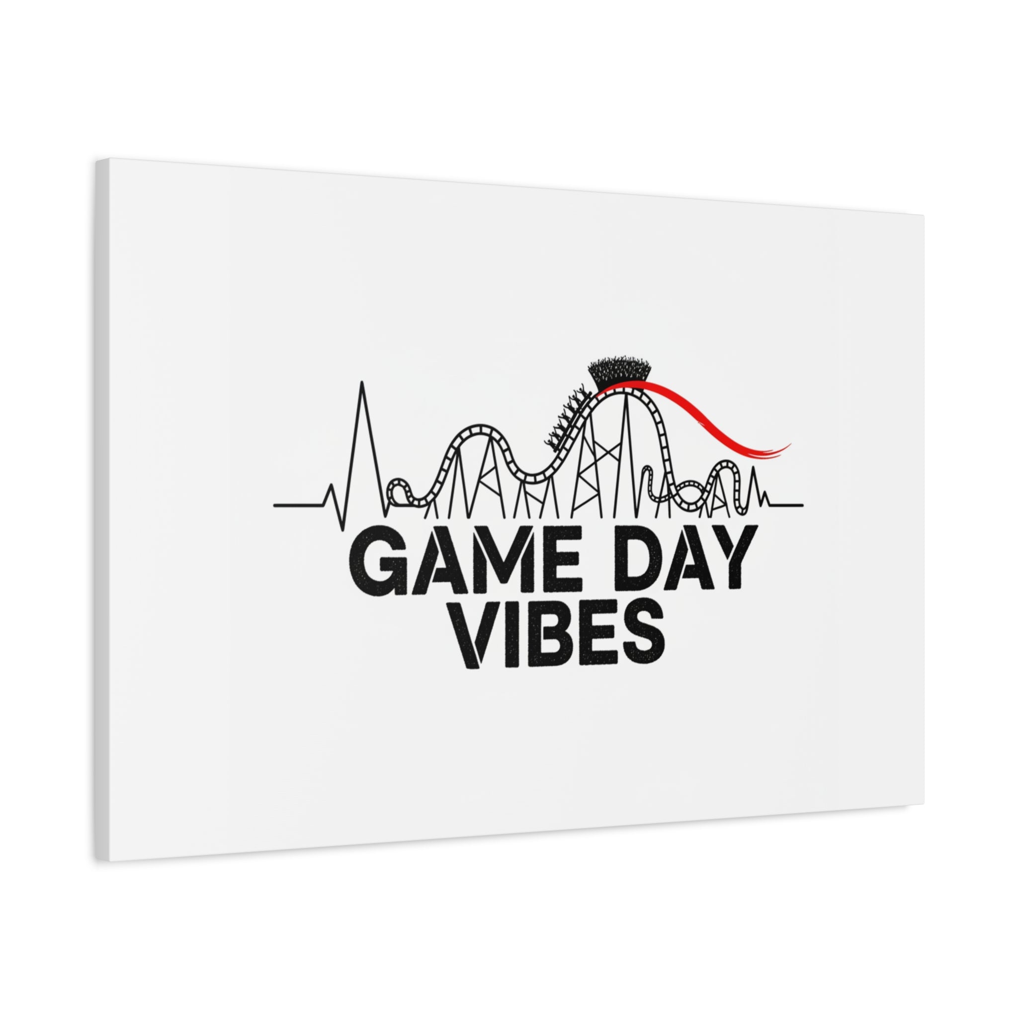 Game Day Vibes Canvas | Sports Fan Rollercoaster, Team Neutral Fan Gear