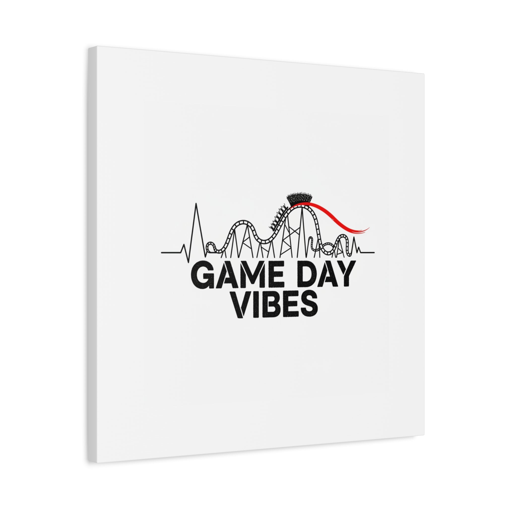 Game Day Vibes Canvas | Sports Fan Rollercoaster, Team Neutral Fan Gear