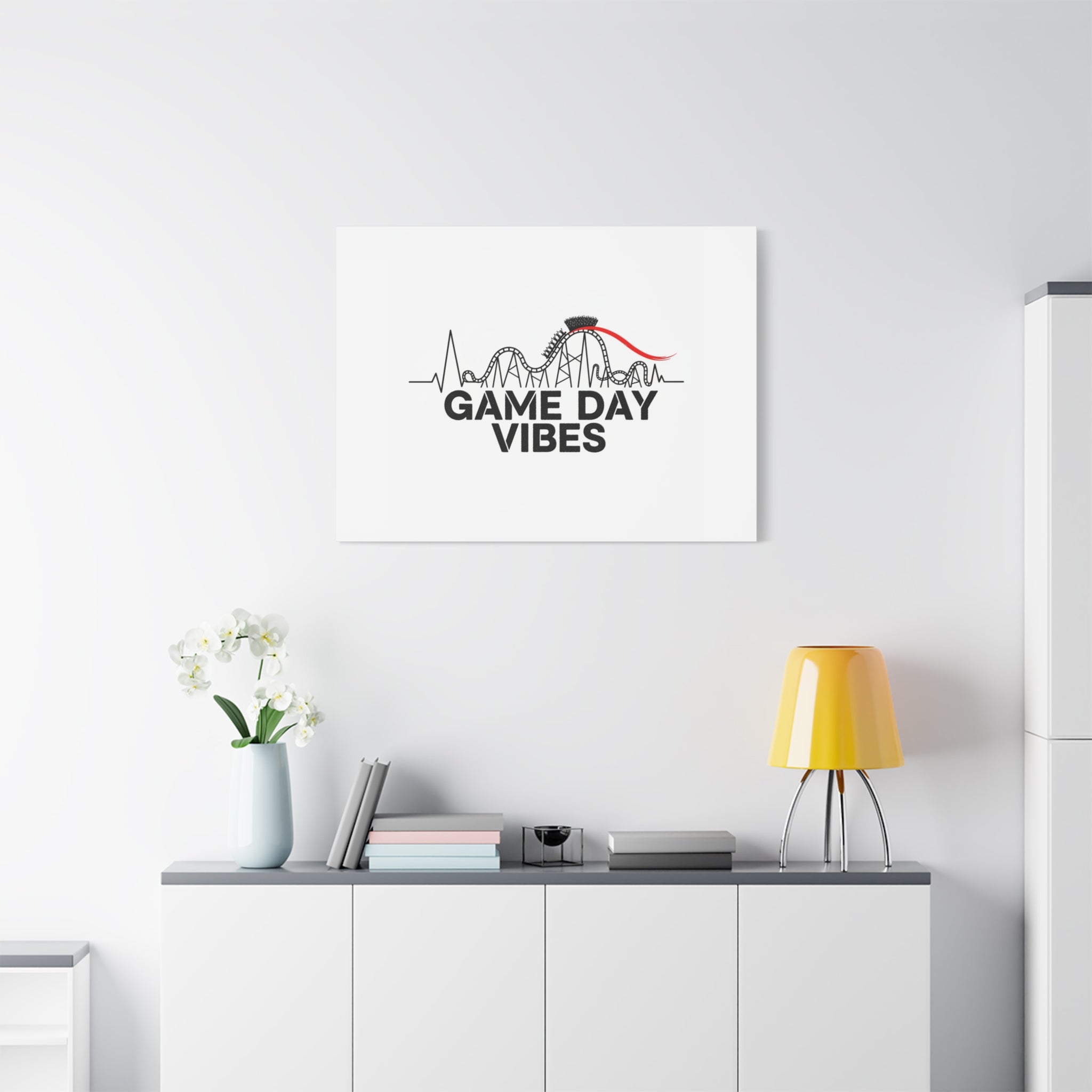 Game Day Vibes Canvas | Sports Fan Rollercoaster, Team Neutral Fan Gear