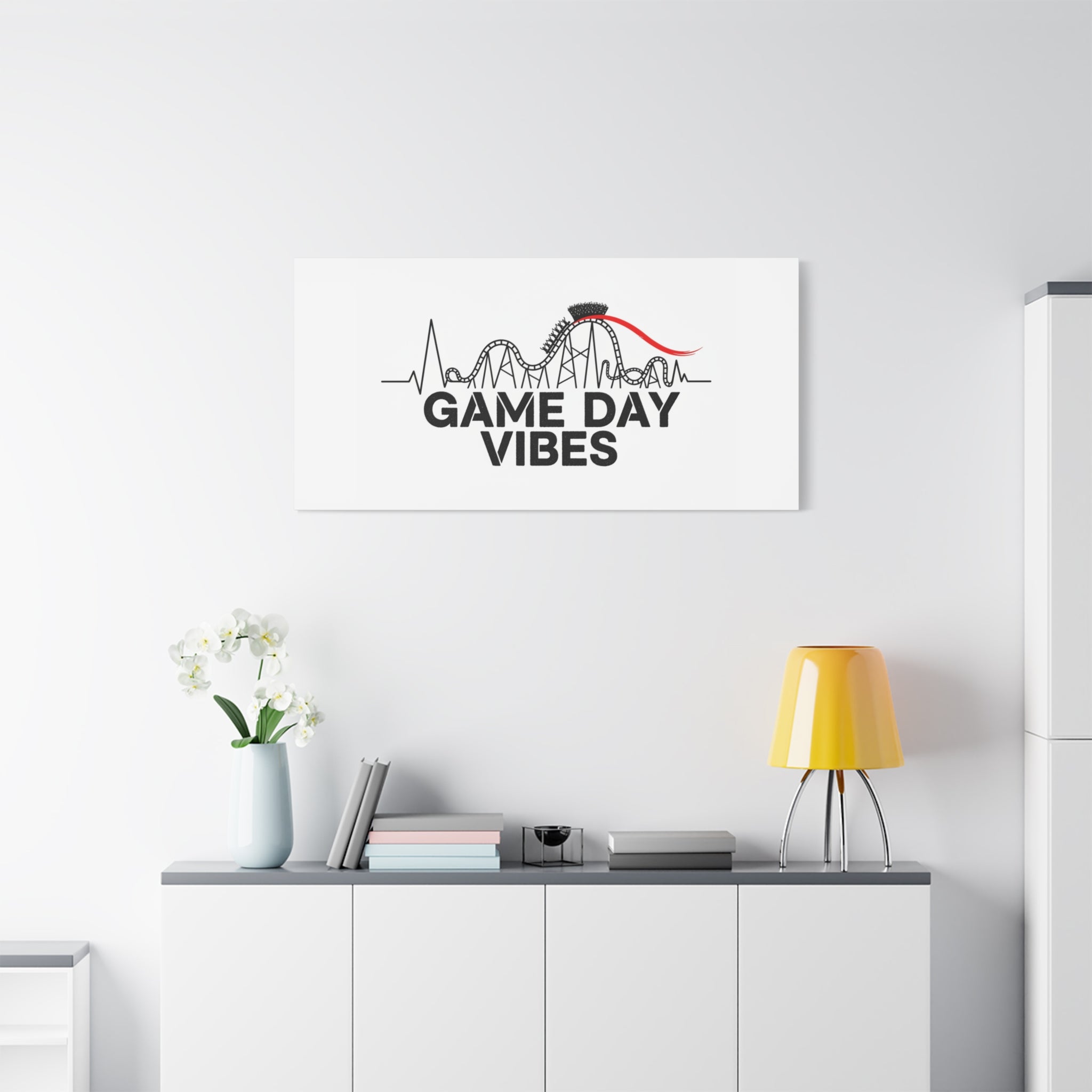 Game Day Vibes Canvas | Sports Fan Rollercoaster, Team Neutral Fan Gear