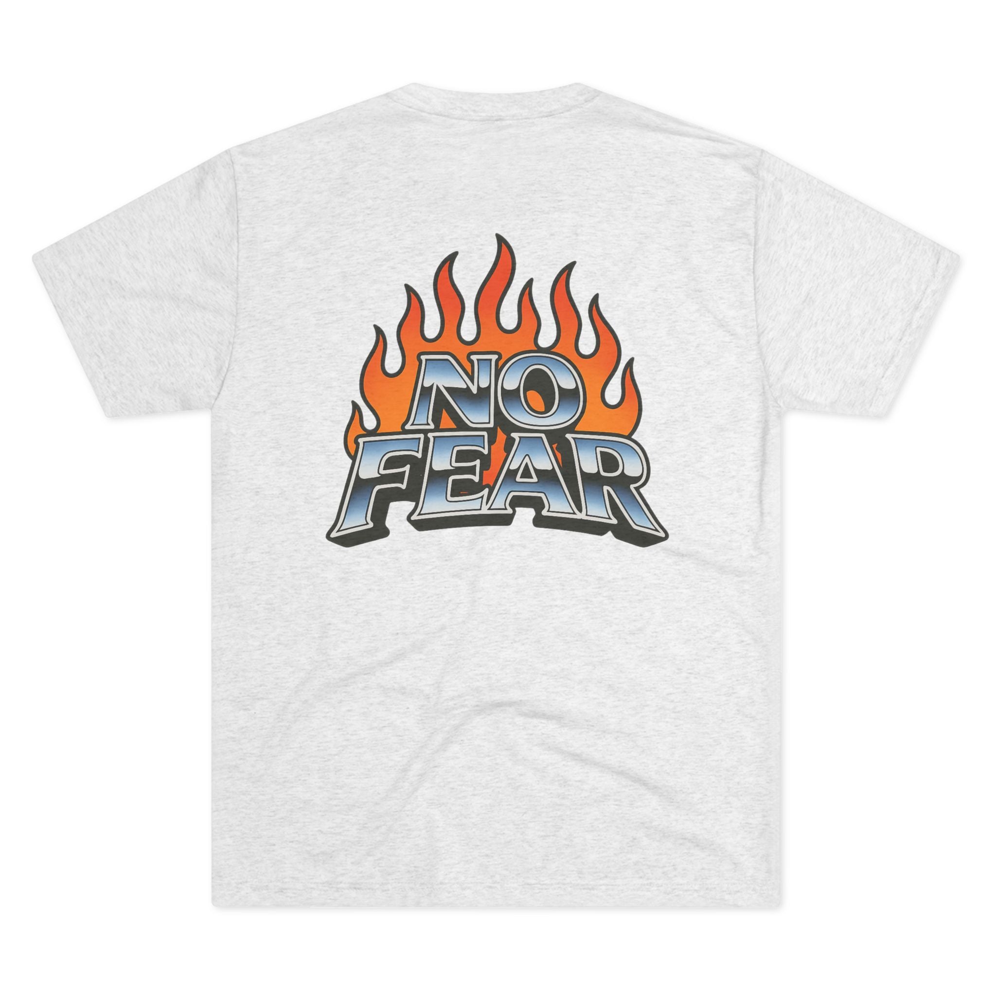 No Fear Graphic Unisex Tri-Blend Crew Tee - Bold and Comfortable Casual Wear