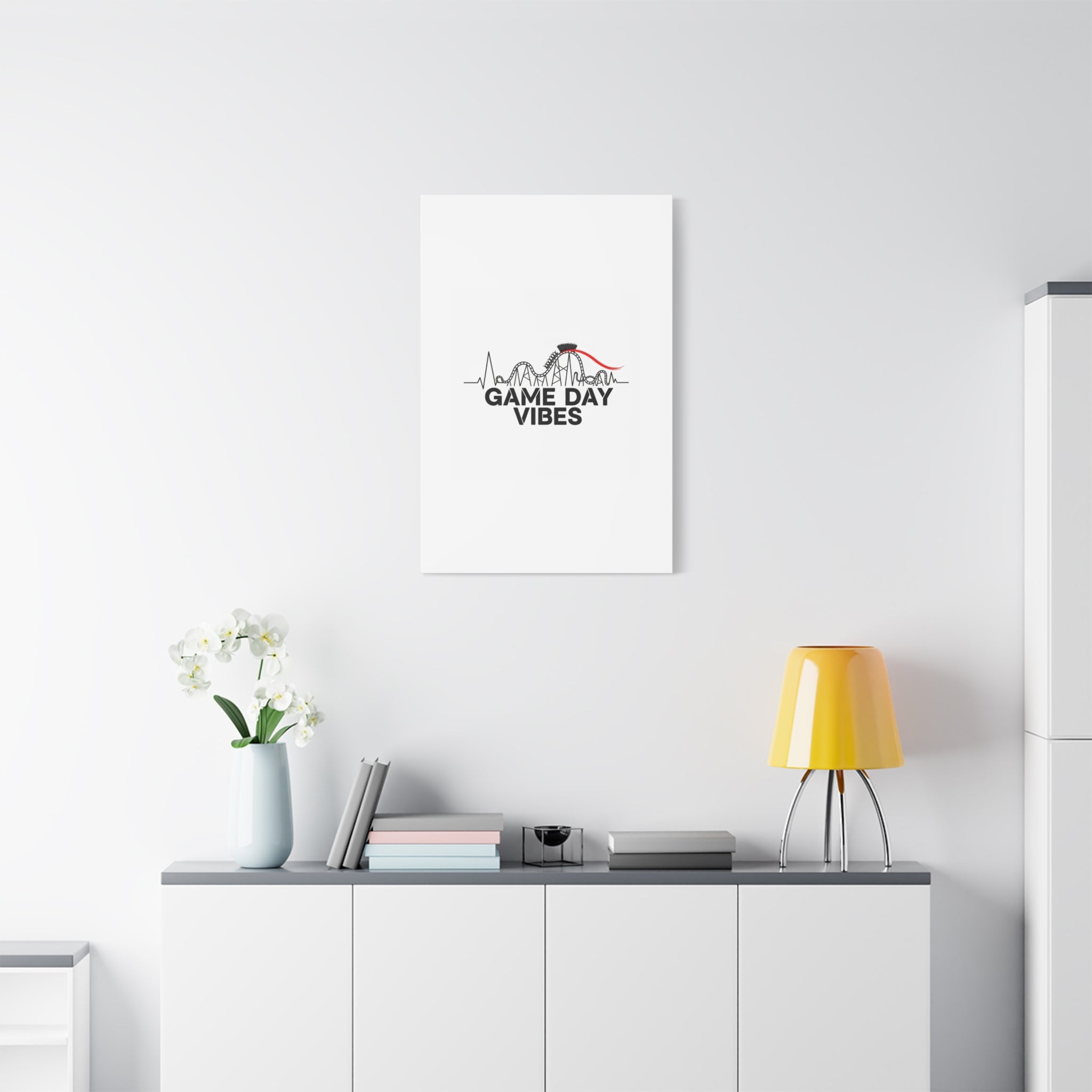 Game Day Vibes Canvas | Sports Fan Rollercoaster, Team Neutral Fan Gear