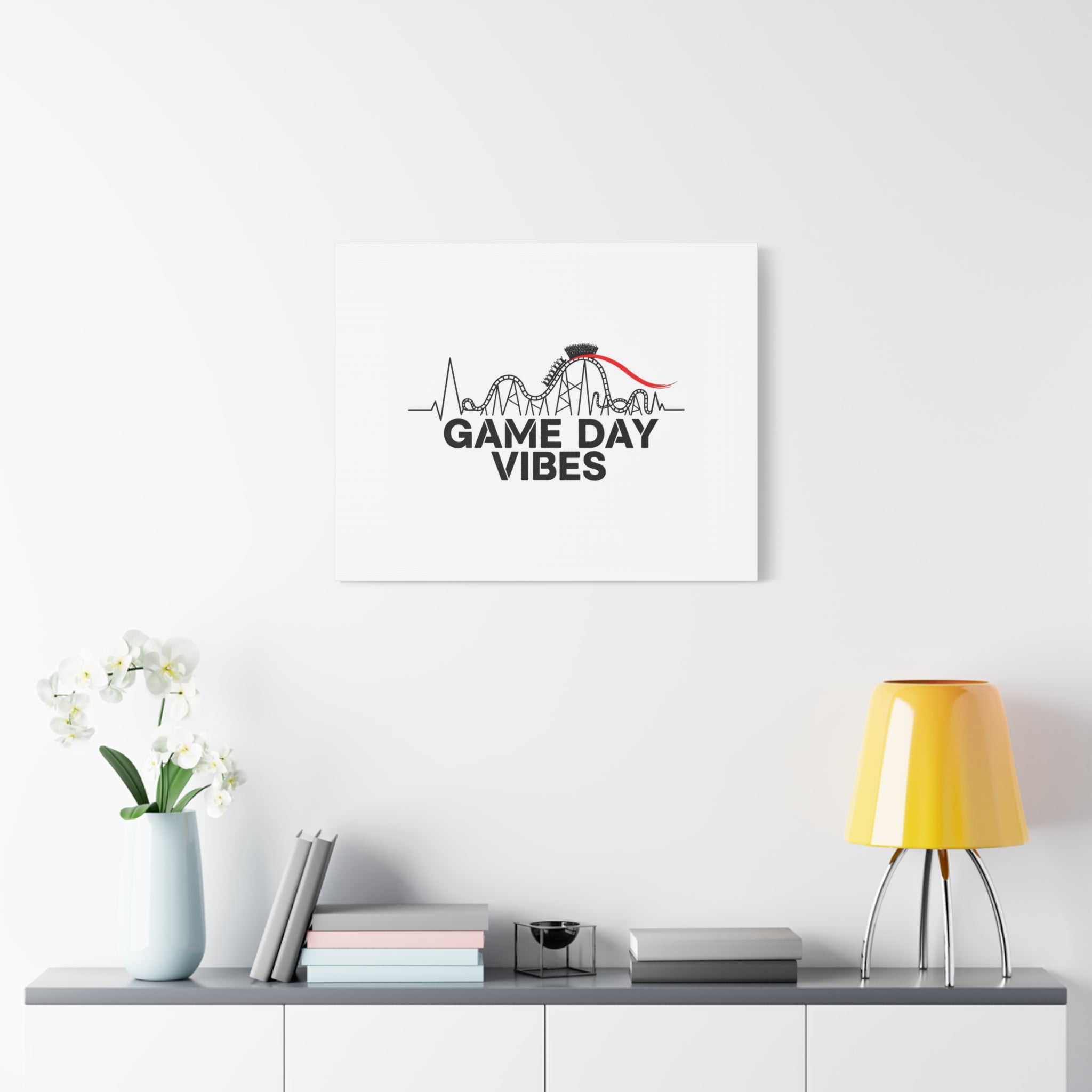 Game Day Vibes Canvas | Sports Fan Rollercoaster, Team Neutral Fan Gear